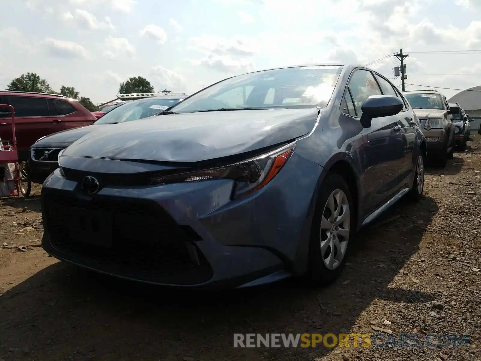 2 Photograph of a damaged car JTDEPRAE0LJ040612 TOYOTA COROLLA 2020