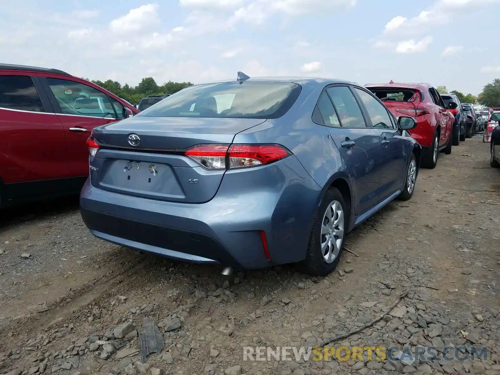 4 Photograph of a damaged car JTDEPRAE0LJ040612 TOYOTA COROLLA 2020