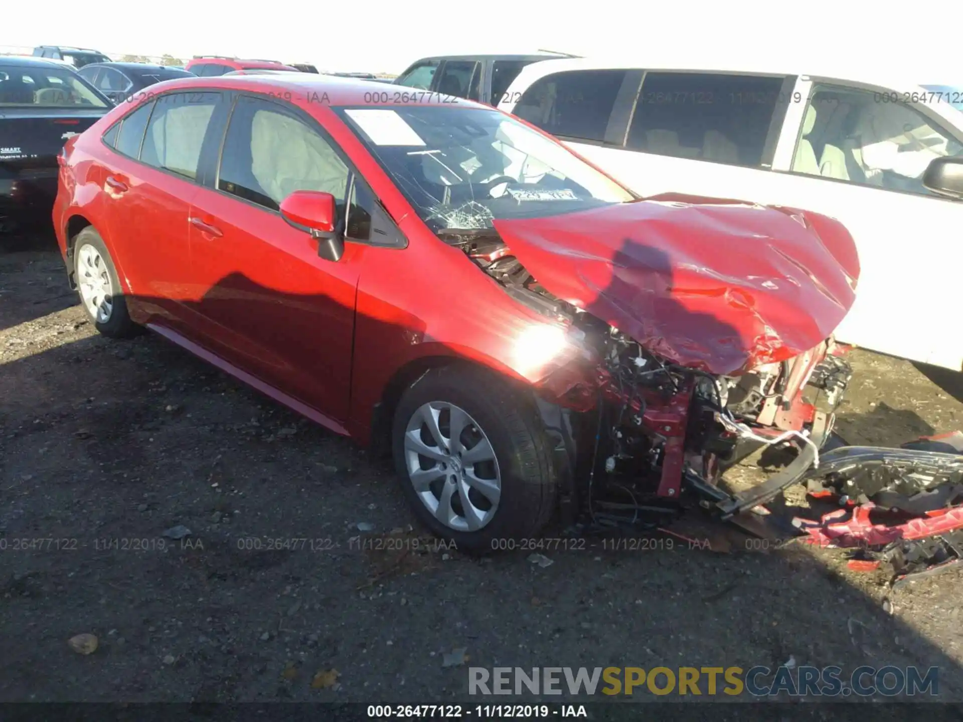 1 Photograph of a damaged car JTDEPRAE0LJ040920 TOYOTA COROLLA 2020