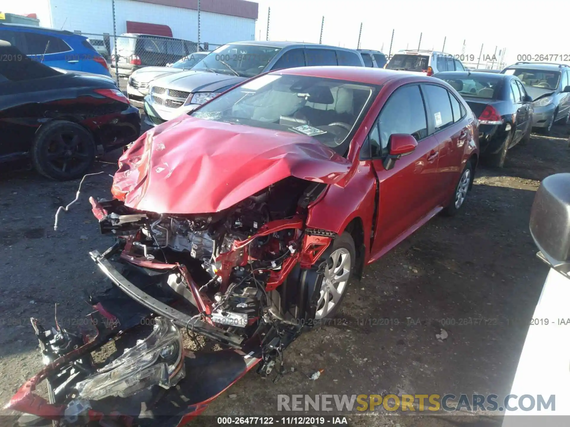 2 Photograph of a damaged car JTDEPRAE0LJ040920 TOYOTA COROLLA 2020