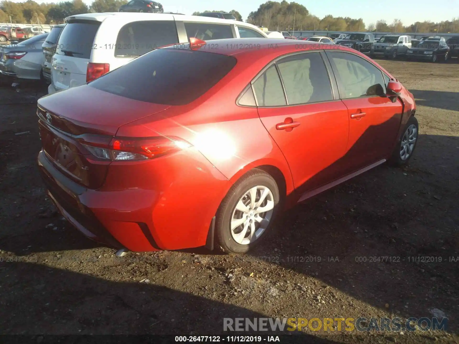 4 Photograph of a damaged car JTDEPRAE0LJ040920 TOYOTA COROLLA 2020