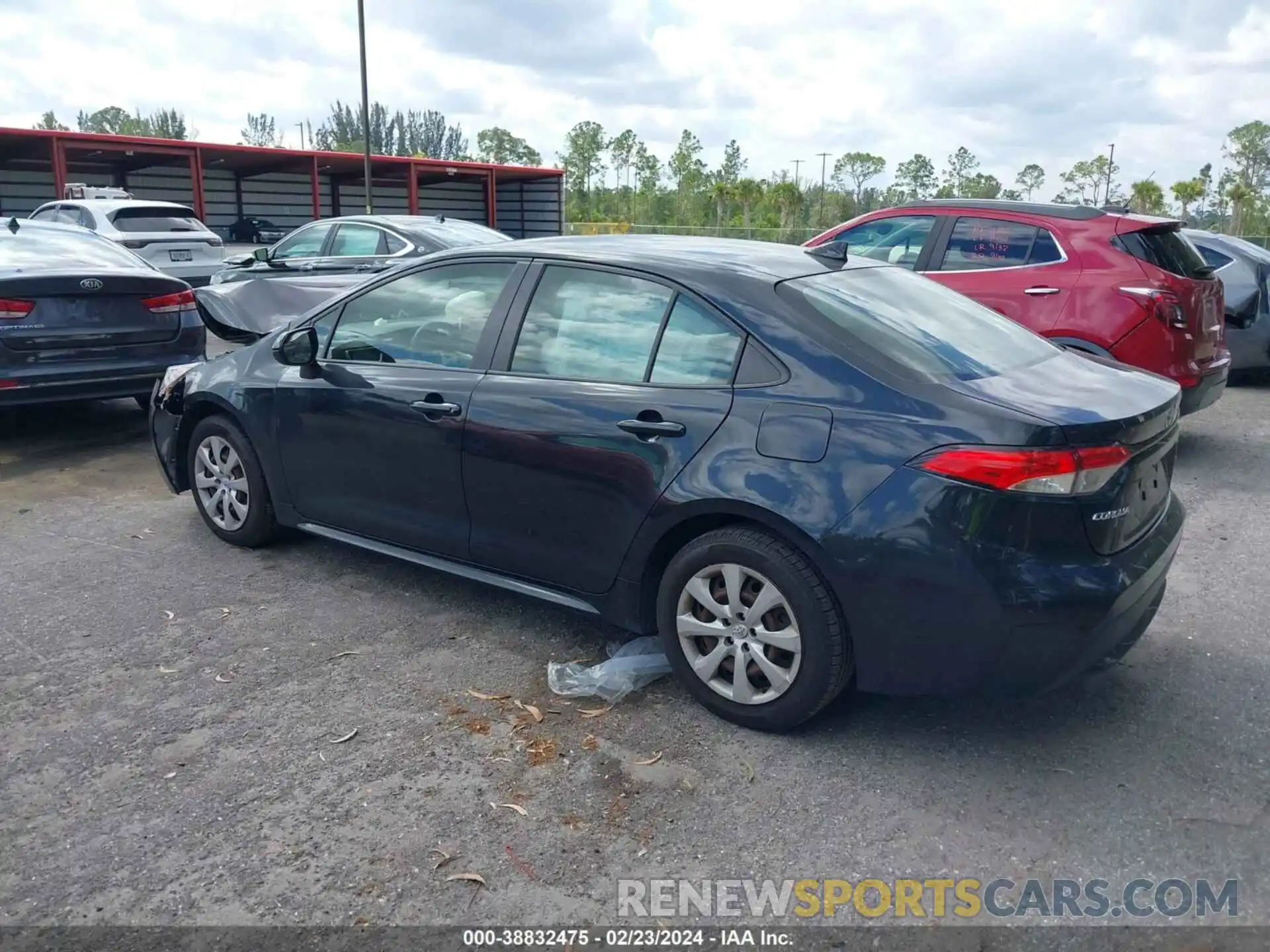 3 Photograph of a damaged car JTDEPRAE0LJ041193 TOYOTA COROLLA 2020