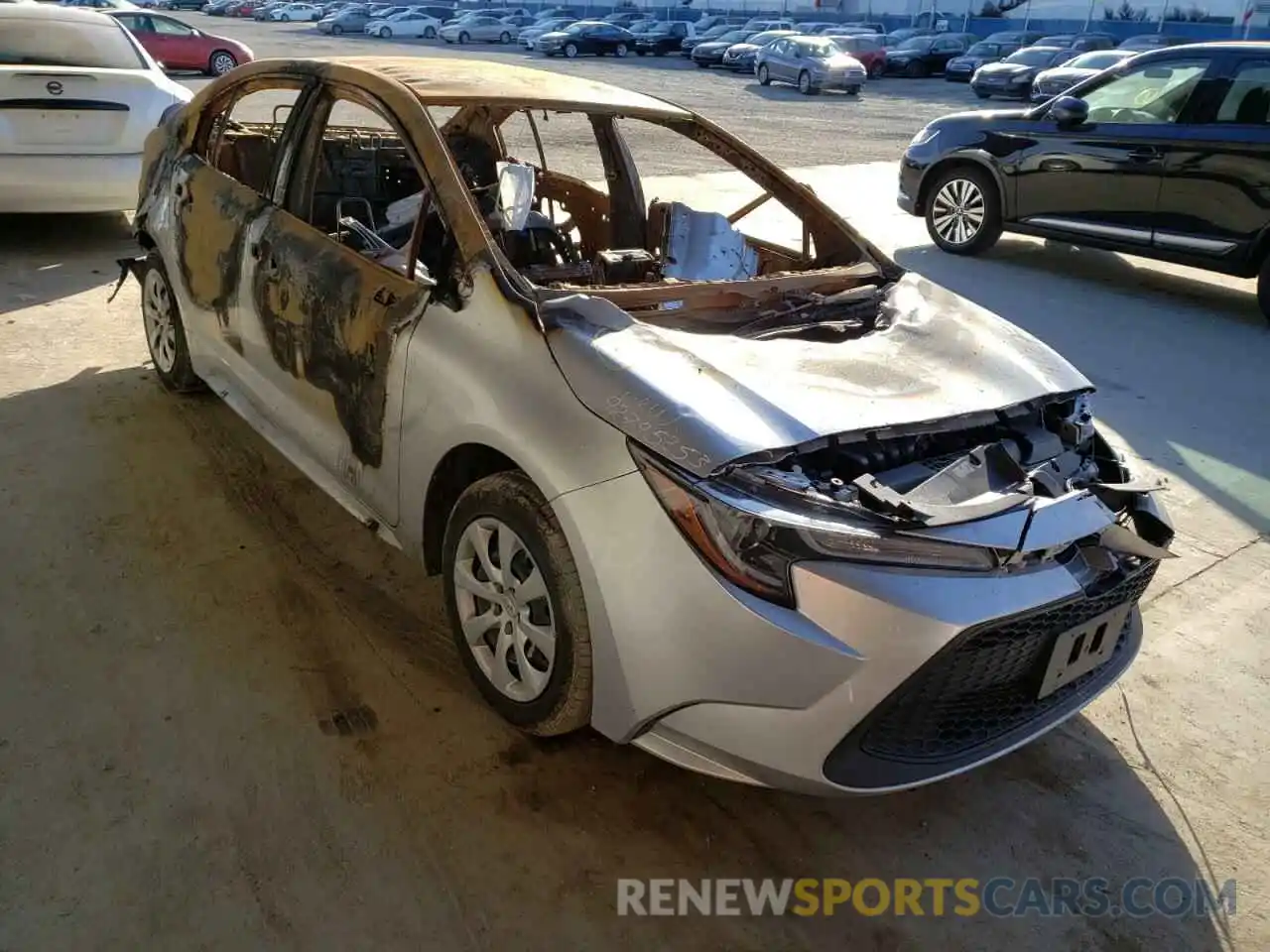 1 Photograph of a damaged car JTDEPRAE0LJ041260 TOYOTA COROLLA 2020