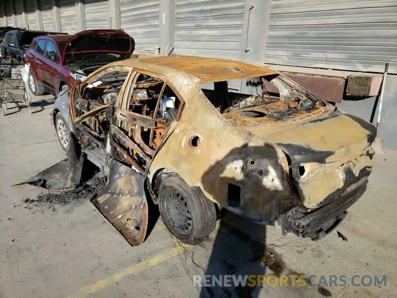 3 Photograph of a damaged car JTDEPRAE0LJ041260 TOYOTA COROLLA 2020