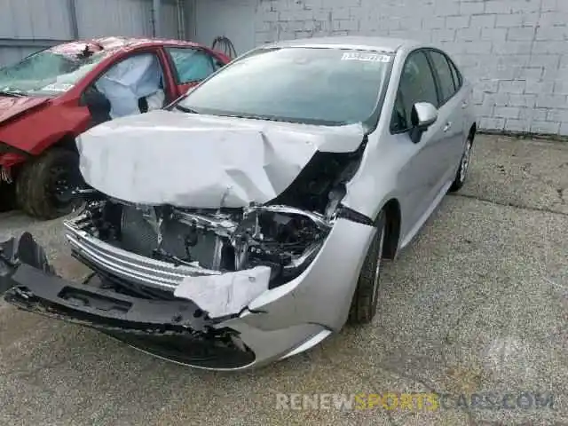 2 Photograph of a damaged car JTDEPRAE0LJ041355 TOYOTA COROLLA 2020