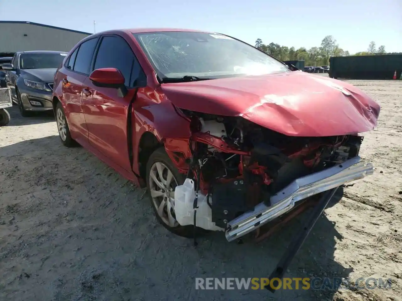 1 Photograph of a damaged car JTDEPRAE0LJ041761 TOYOTA COROLLA 2020