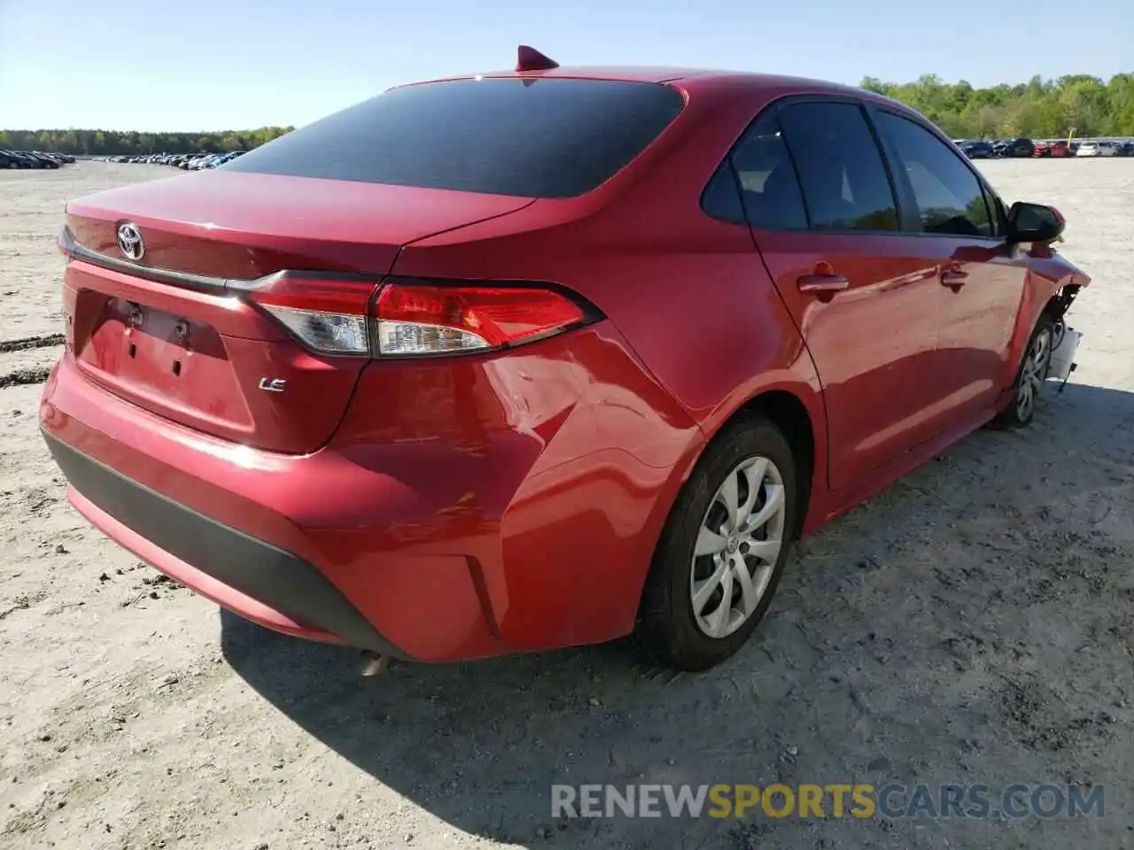 4 Photograph of a damaged car JTDEPRAE0LJ041761 TOYOTA COROLLA 2020