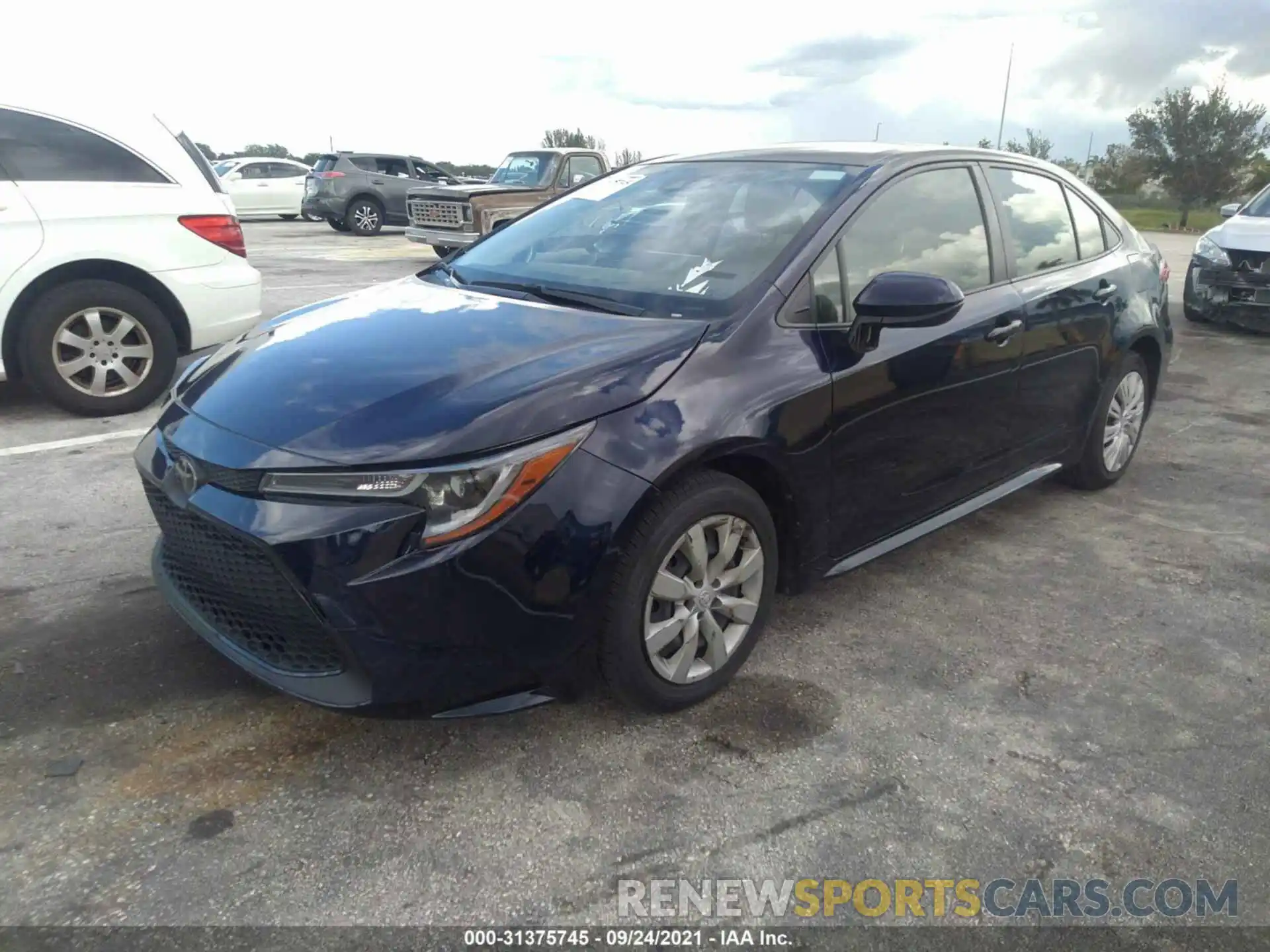 2 Photograph of a damaged car JTDEPRAE0LJ041954 TOYOTA COROLLA 2020