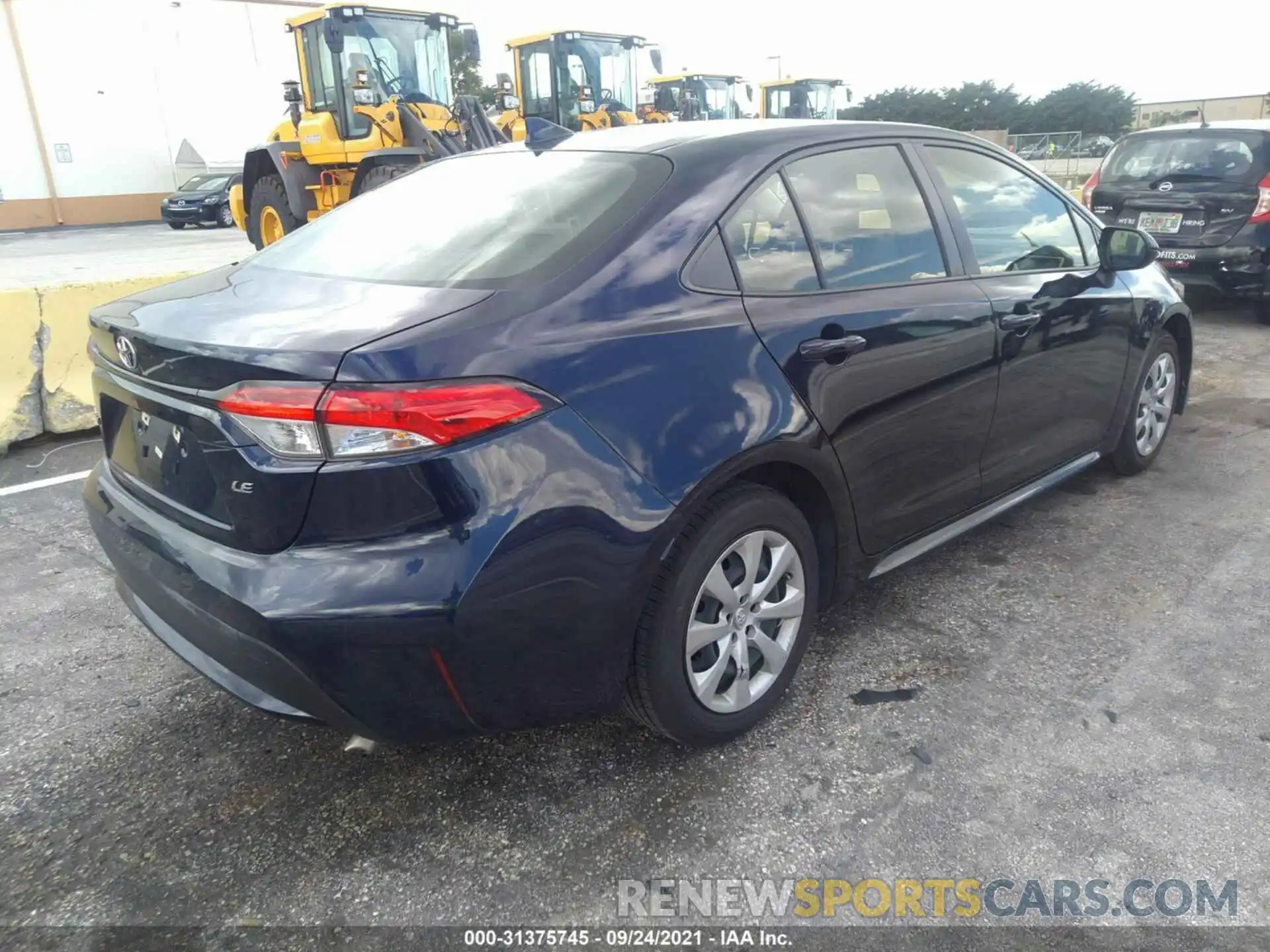 4 Photograph of a damaged car JTDEPRAE0LJ041954 TOYOTA COROLLA 2020