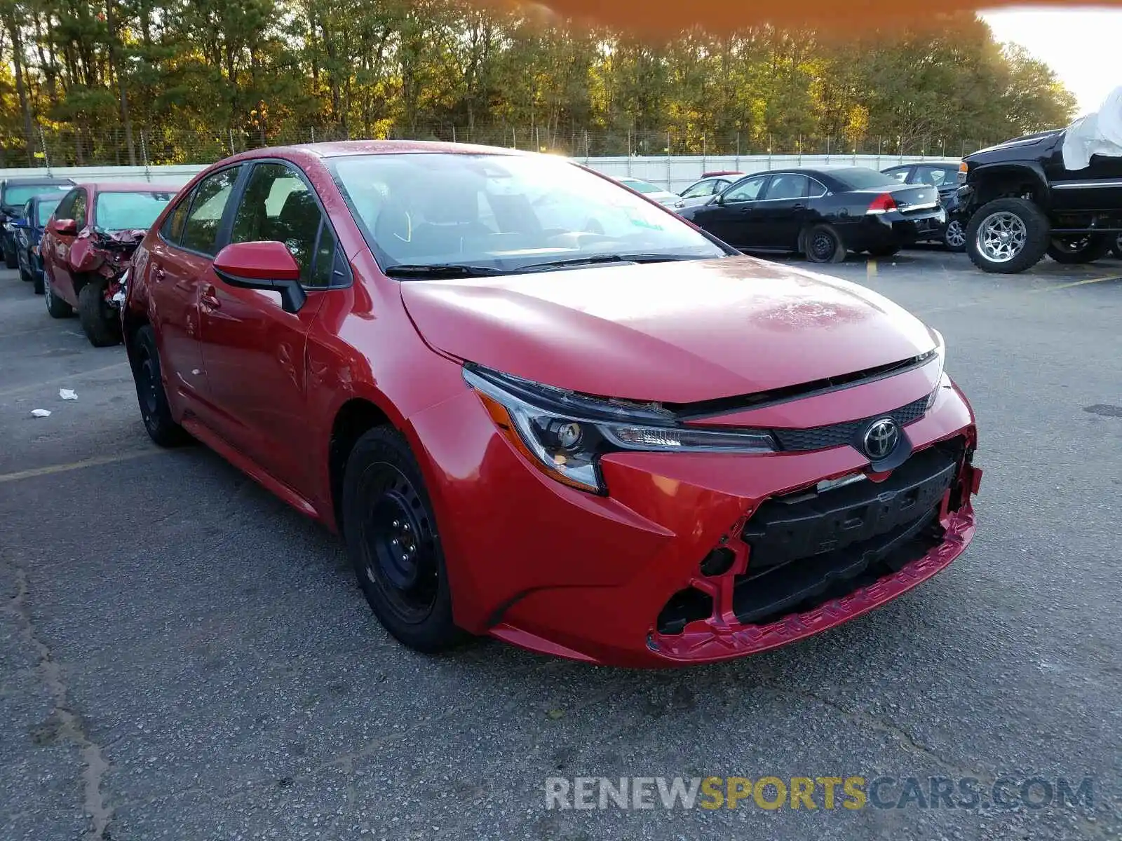 1 Photograph of a damaged car JTDEPRAE0LJ041985 TOYOTA COROLLA 2020