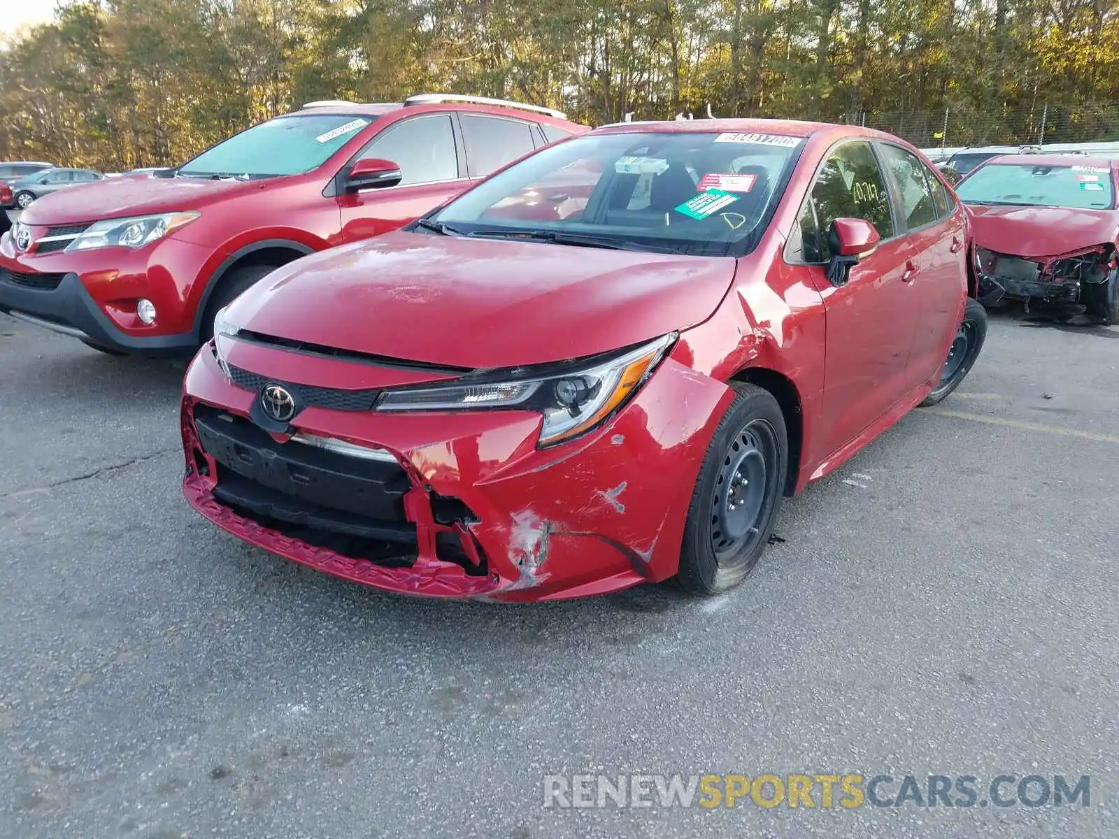 2 Photograph of a damaged car JTDEPRAE0LJ041985 TOYOTA COROLLA 2020