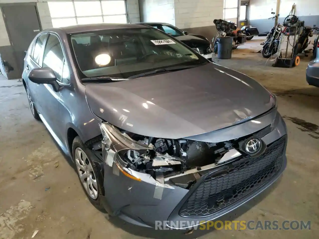 1 Photograph of a damaged car JTDEPRAE0LJ042036 TOYOTA COROLLA 2020