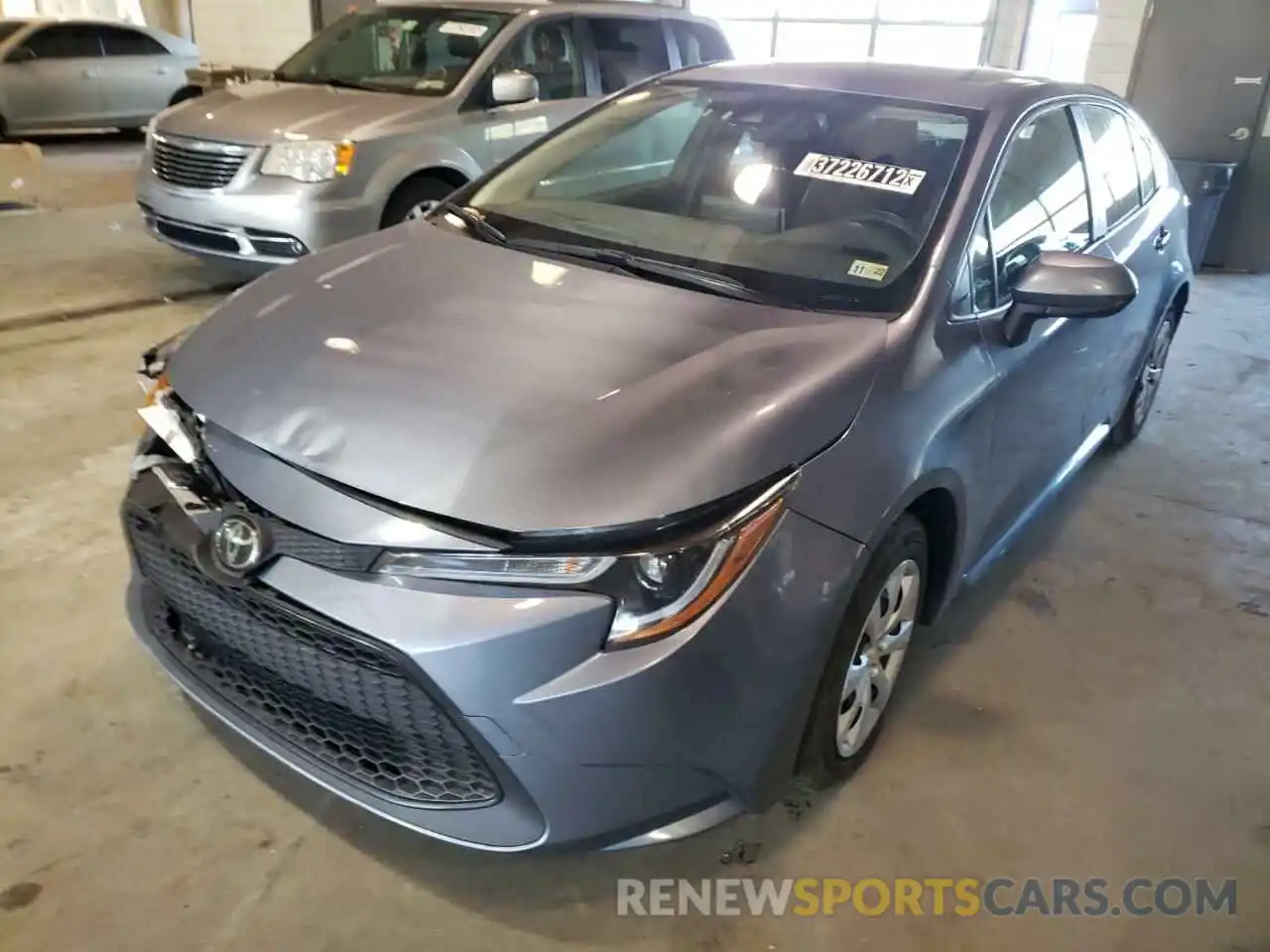 2 Photograph of a damaged car JTDEPRAE0LJ042036 TOYOTA COROLLA 2020