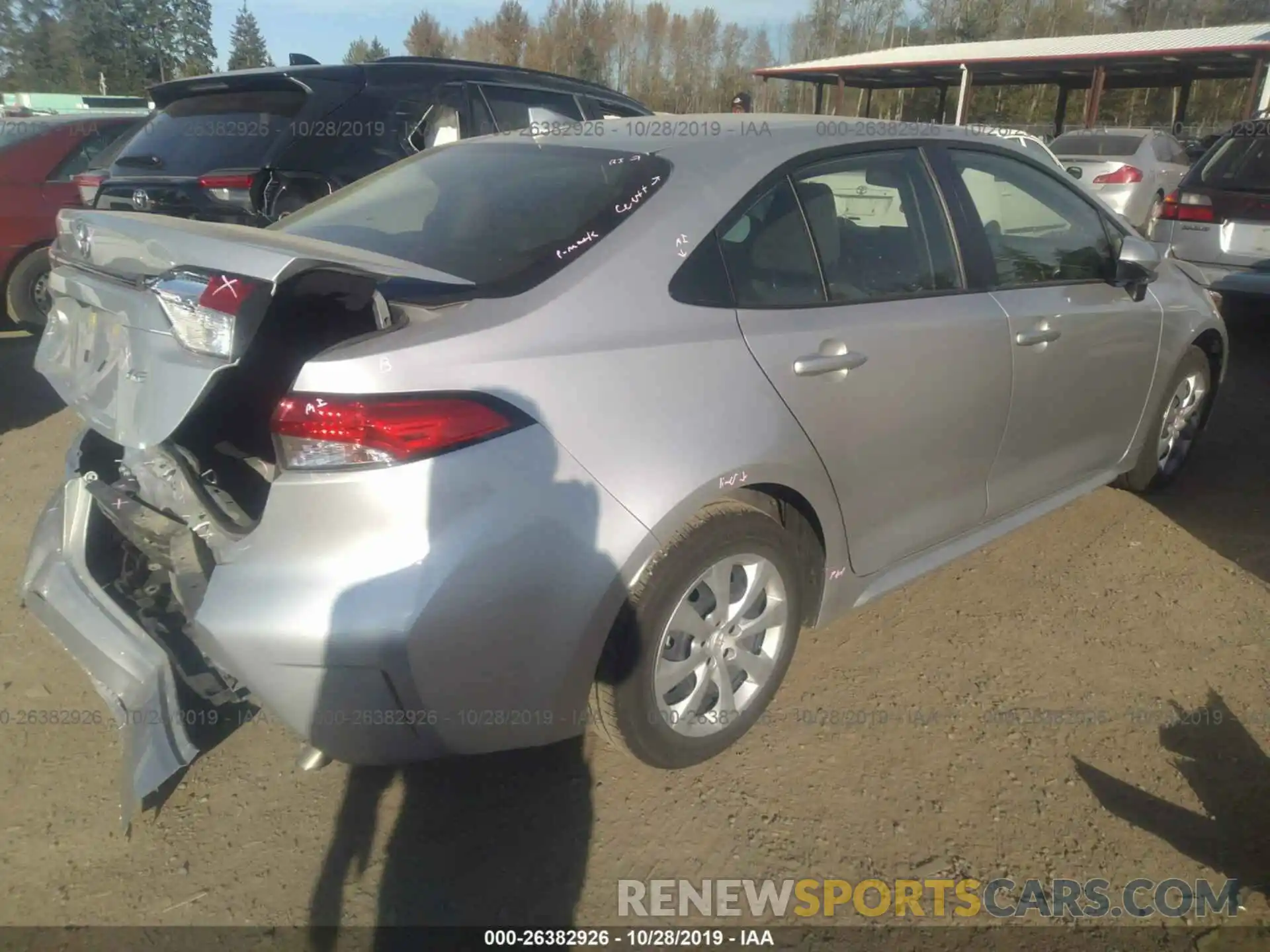 4 Photograph of a damaged car JTDEPRAE0LJ042246 TOYOTA COROLLA 2020