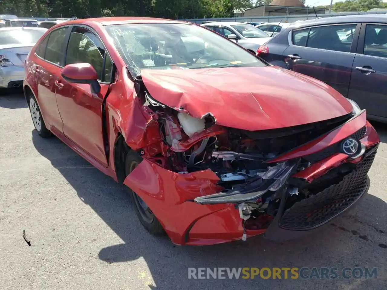 1 Photograph of a damaged car JTDEPRAE0LJ042280 TOYOTA COROLLA 2020