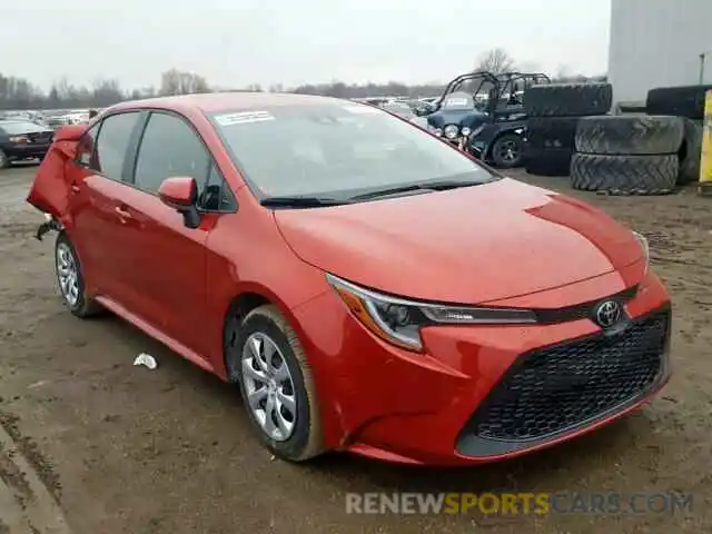 1 Photograph of a damaged car JTDEPRAE0LJ042411 TOYOTA COROLLA 2020