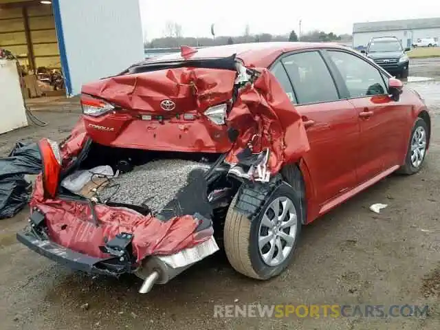 4 Photograph of a damaged car JTDEPRAE0LJ042411 TOYOTA COROLLA 2020