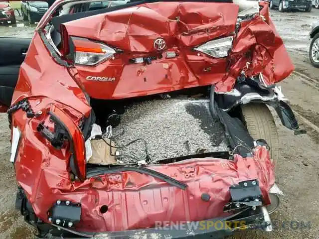 9 Photograph of a damaged car JTDEPRAE0LJ042411 TOYOTA COROLLA 2020