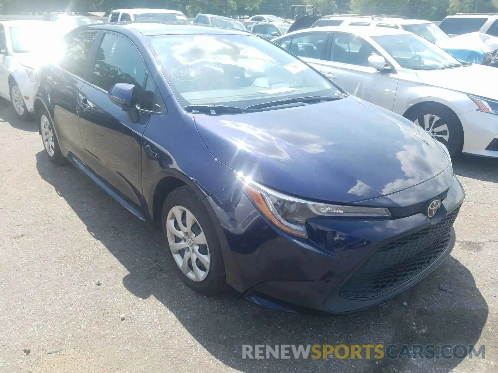 1 Photograph of a damaged car JTDEPRAE0LJ042425 TOYOTA COROLLA 2020