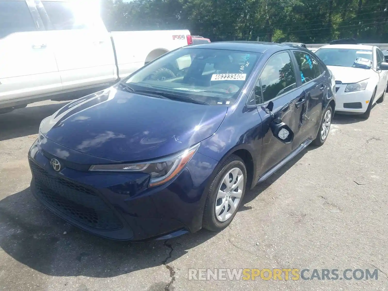 2 Photograph of a damaged car JTDEPRAE0LJ042425 TOYOTA COROLLA 2020