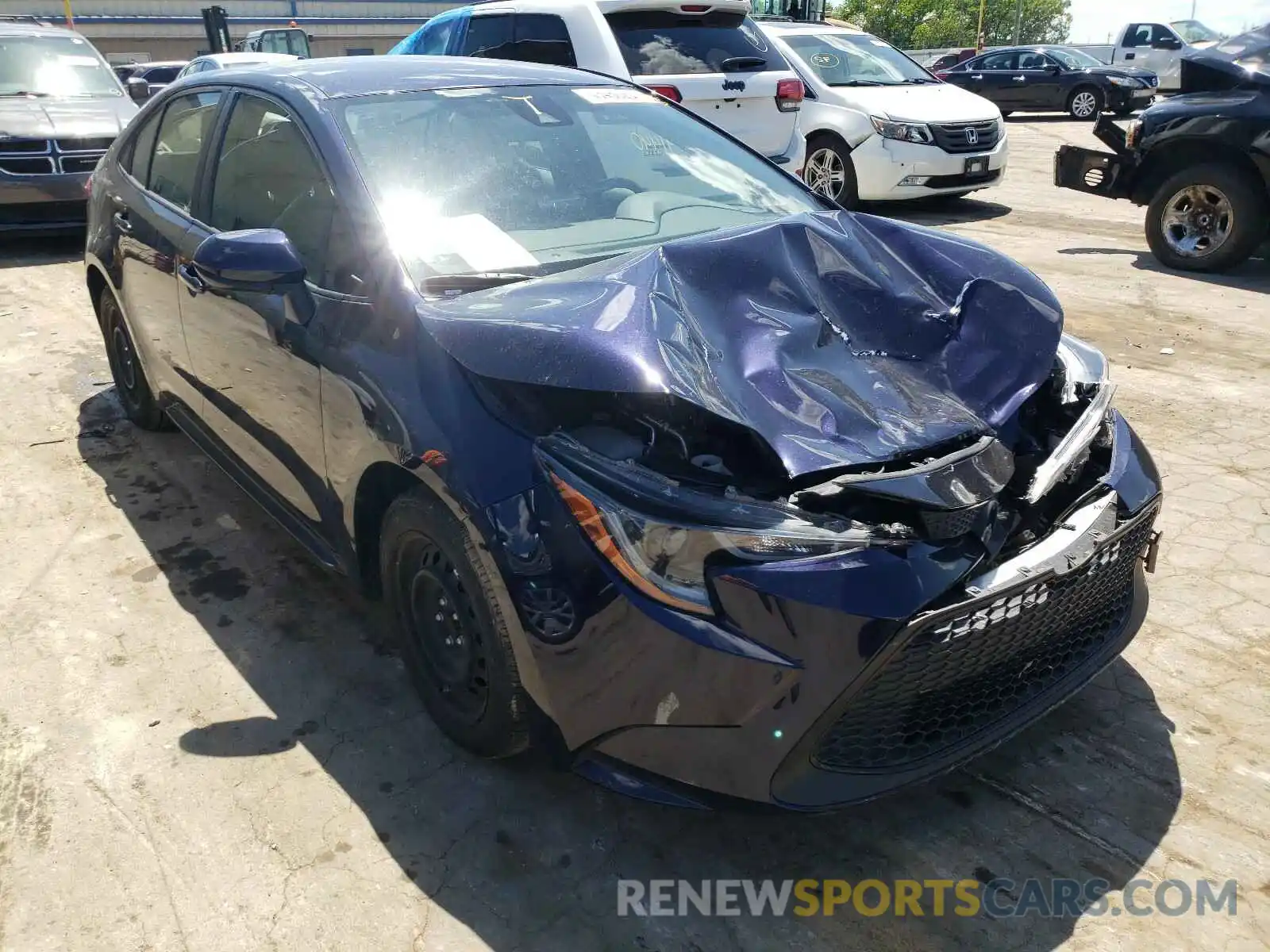 1 Photograph of a damaged car JTDEPRAE0LJ042764 TOYOTA COROLLA 2020