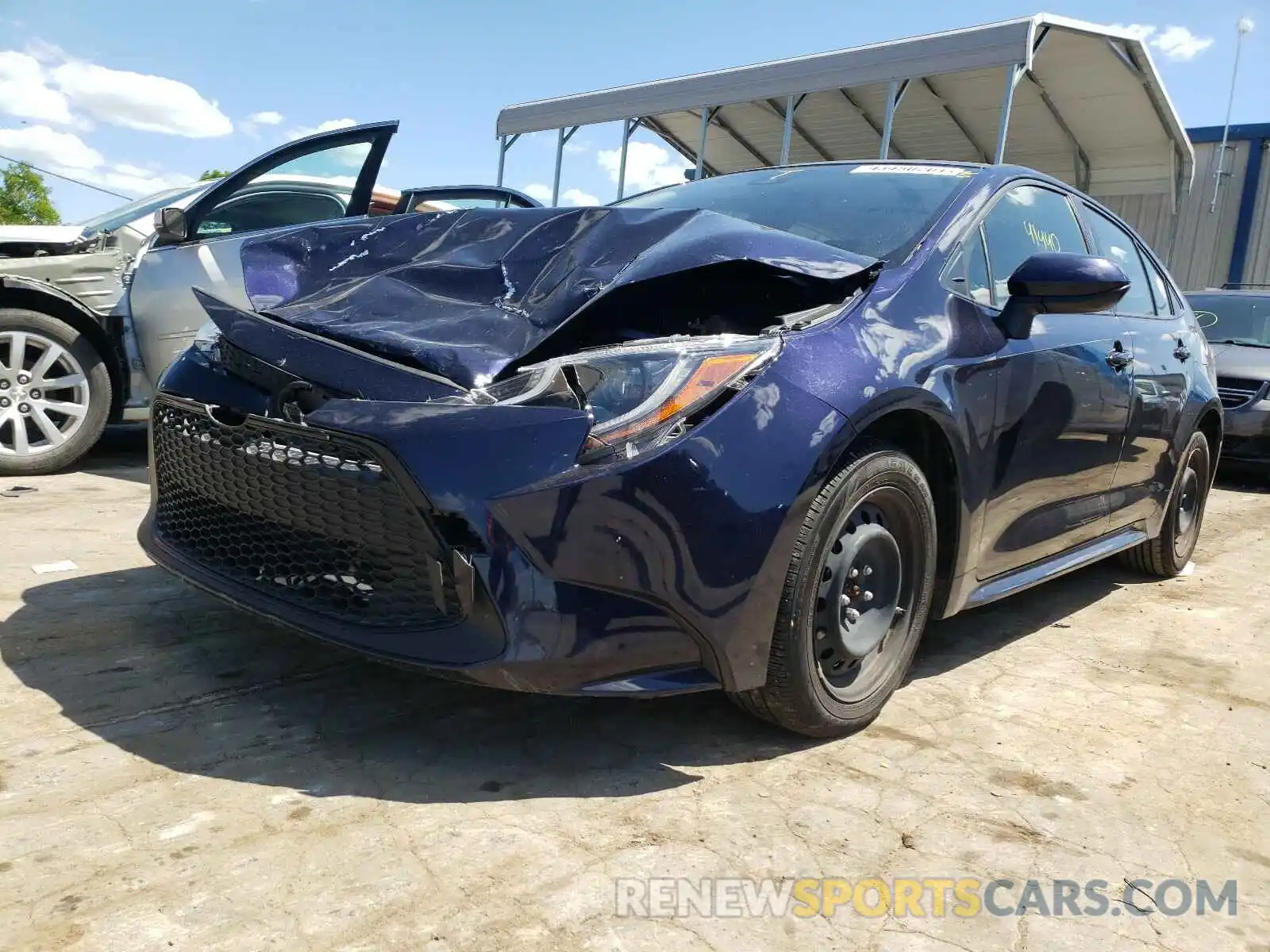 2 Photograph of a damaged car JTDEPRAE0LJ042764 TOYOTA COROLLA 2020