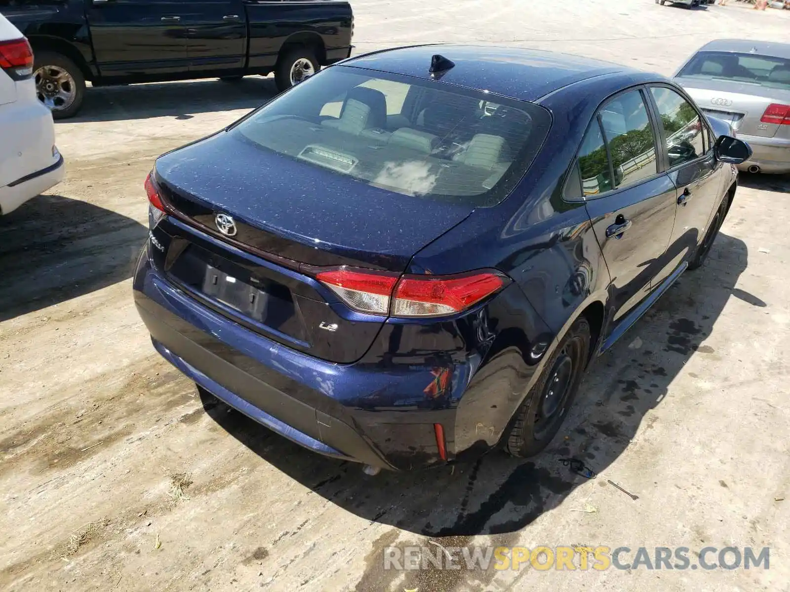 4 Photograph of a damaged car JTDEPRAE0LJ042764 TOYOTA COROLLA 2020