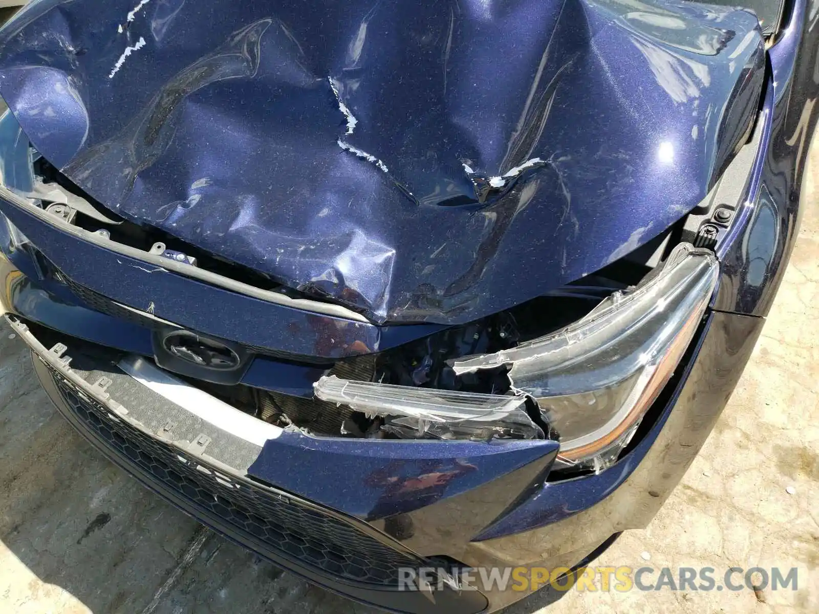 9 Photograph of a damaged car JTDEPRAE0LJ042764 TOYOTA COROLLA 2020