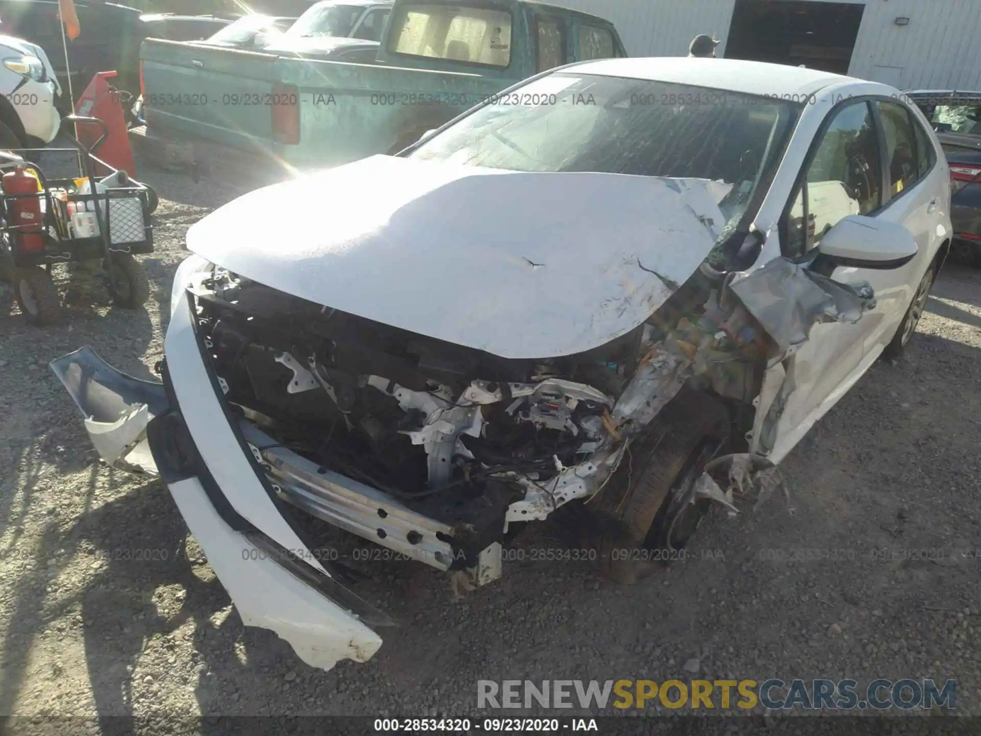 2 Photograph of a damaged car JTDEPRAE0LJ043221 TOYOTA COROLLA 2020