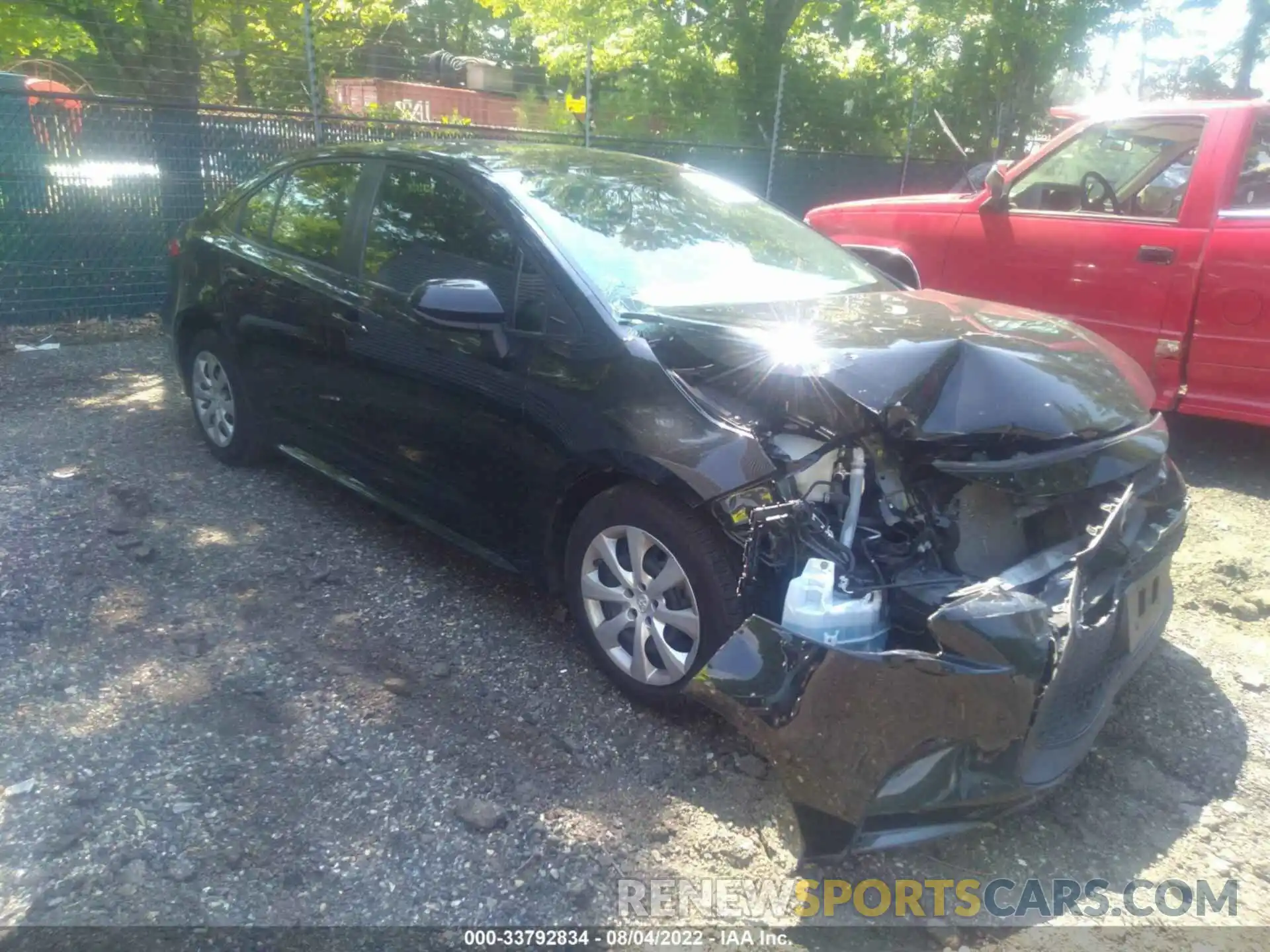 1 Photograph of a damaged car JTDEPRAE0LJ043364 TOYOTA COROLLA 2020