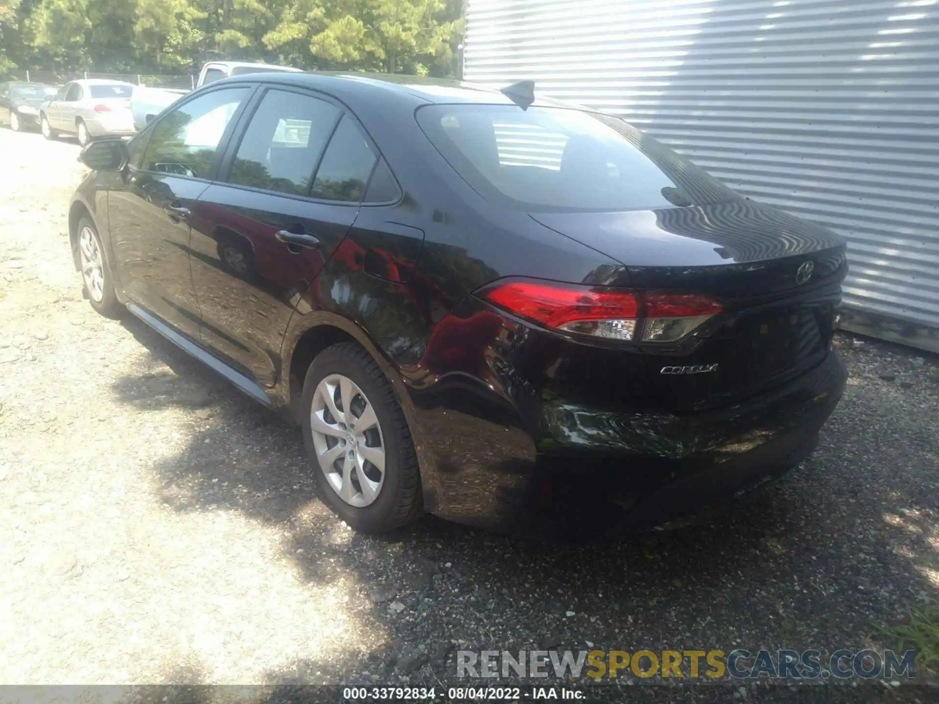 3 Photograph of a damaged car JTDEPRAE0LJ043364 TOYOTA COROLLA 2020