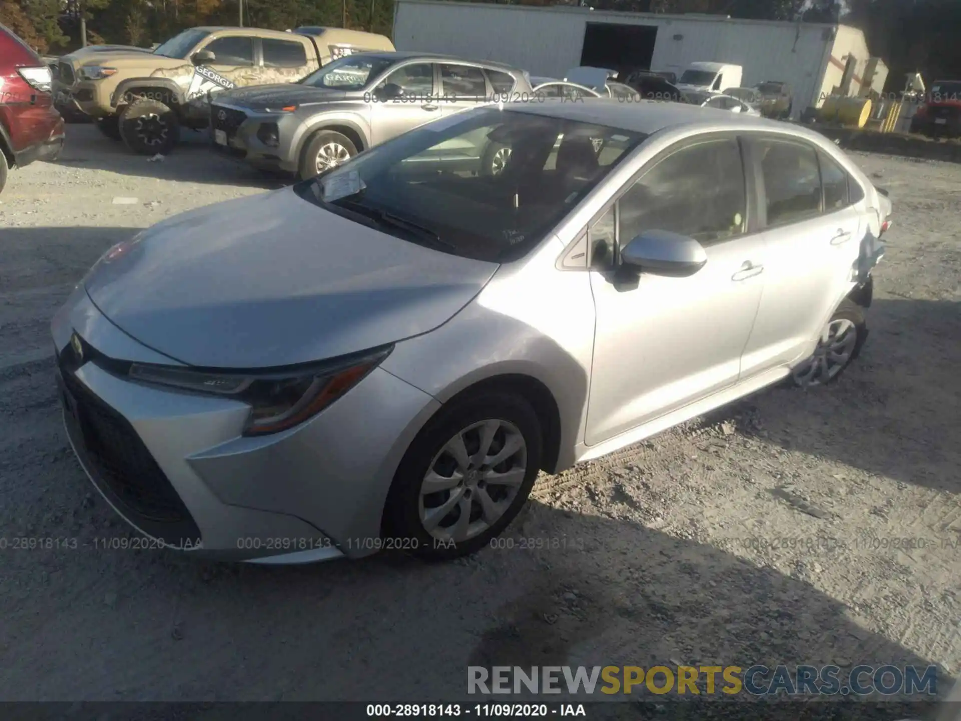 2 Photograph of a damaged car JTDEPRAE0LJ043574 TOYOTA COROLLA 2020