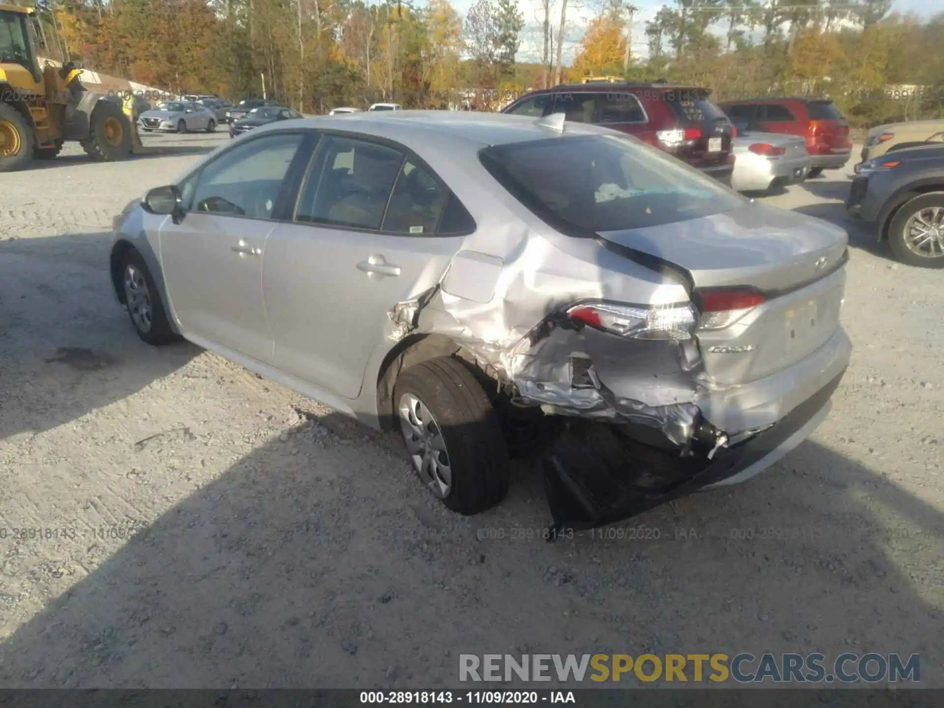 3 Photograph of a damaged car JTDEPRAE0LJ043574 TOYOTA COROLLA 2020