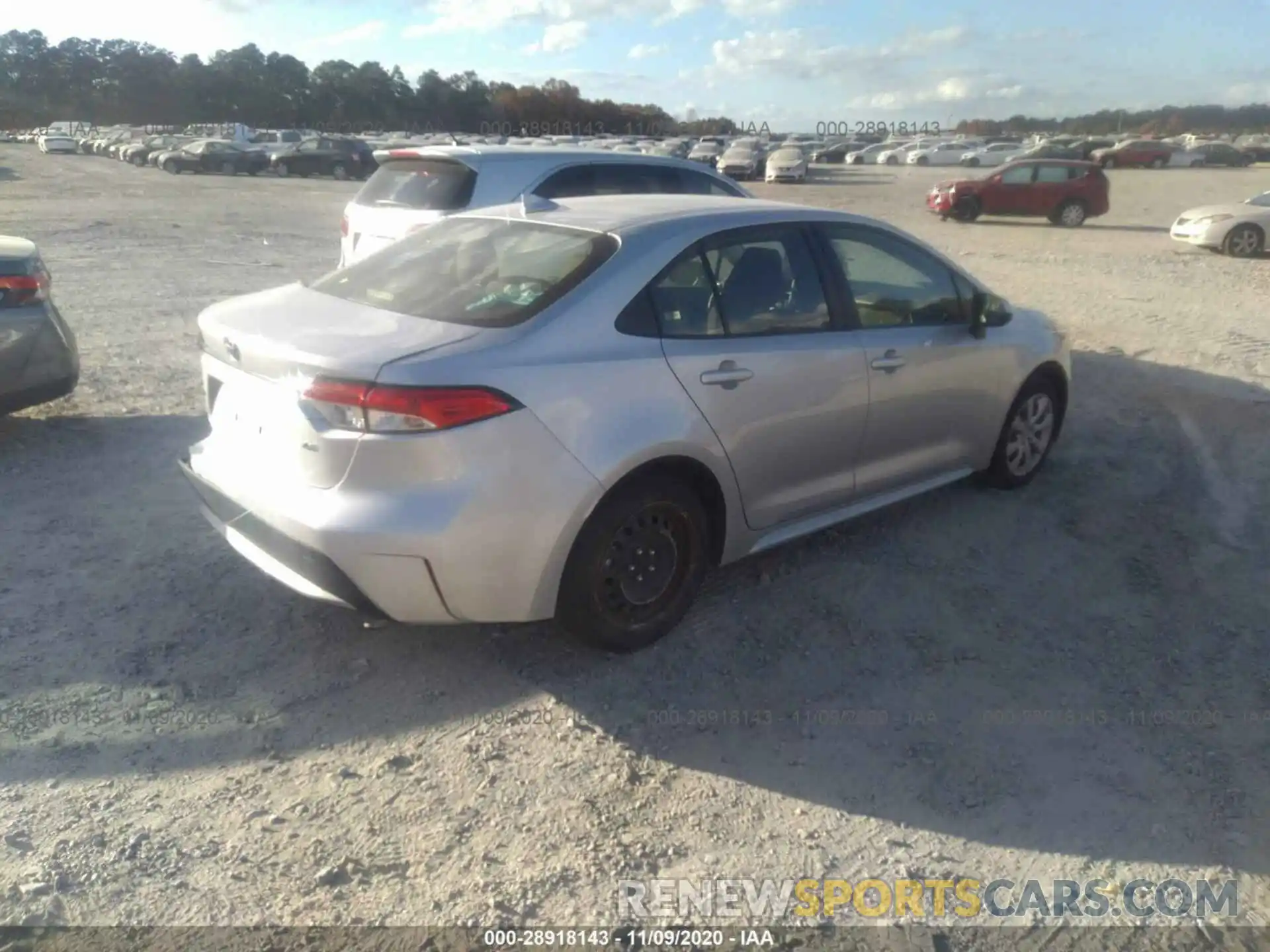 4 Photograph of a damaged car JTDEPRAE0LJ043574 TOYOTA COROLLA 2020