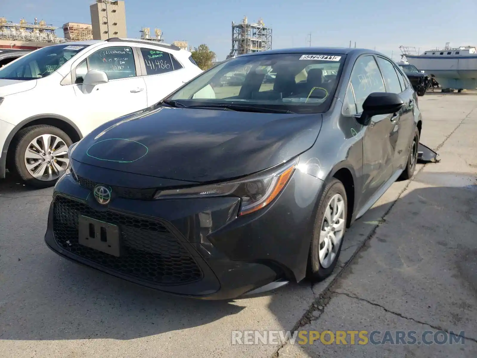 2 Photograph of a damaged car JTDEPRAE0LJ043588 TOYOTA COROLLA 2020