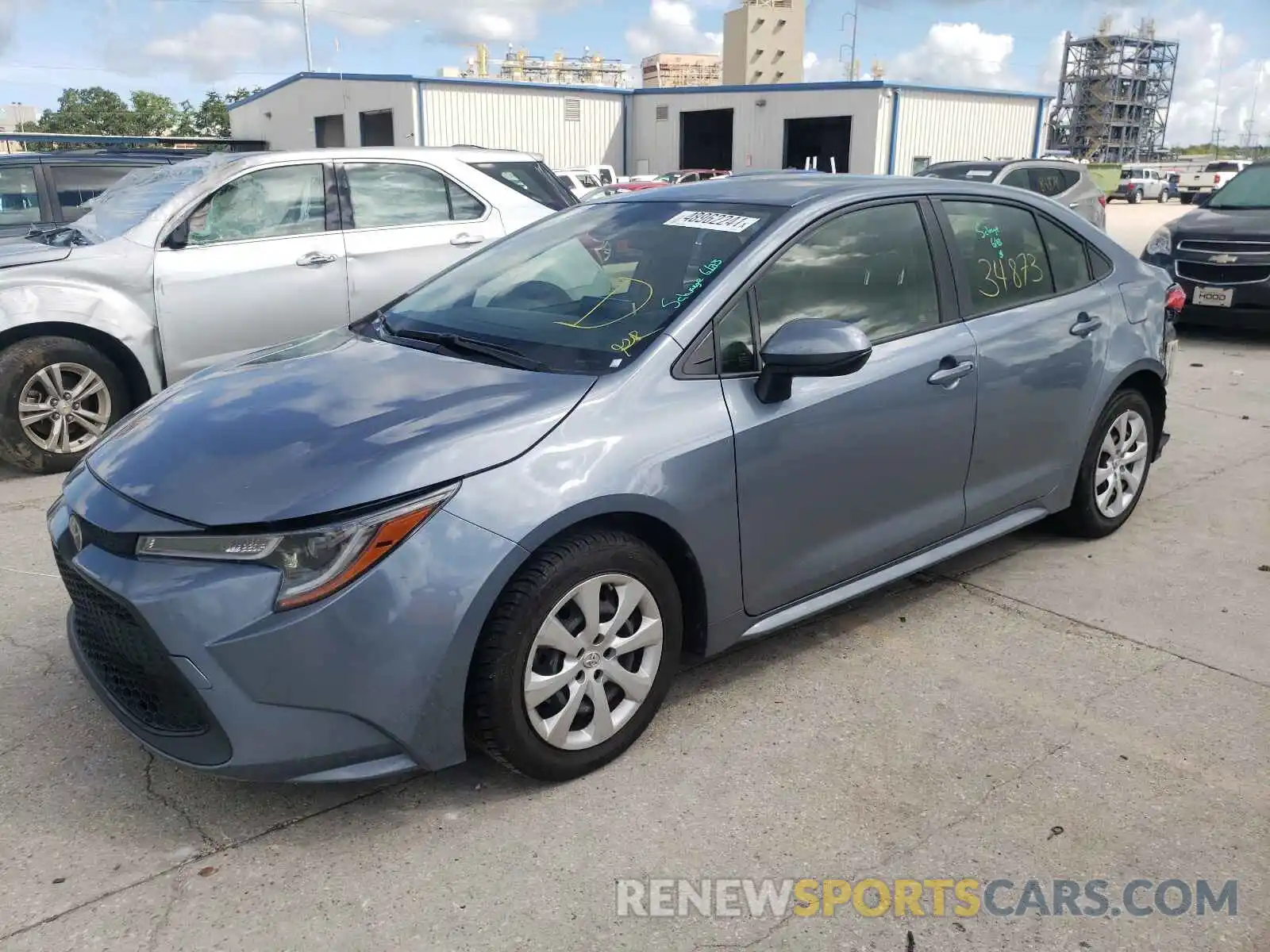 2 Photograph of a damaged car JTDEPRAE0LJ043865 TOYOTA COROLLA 2020