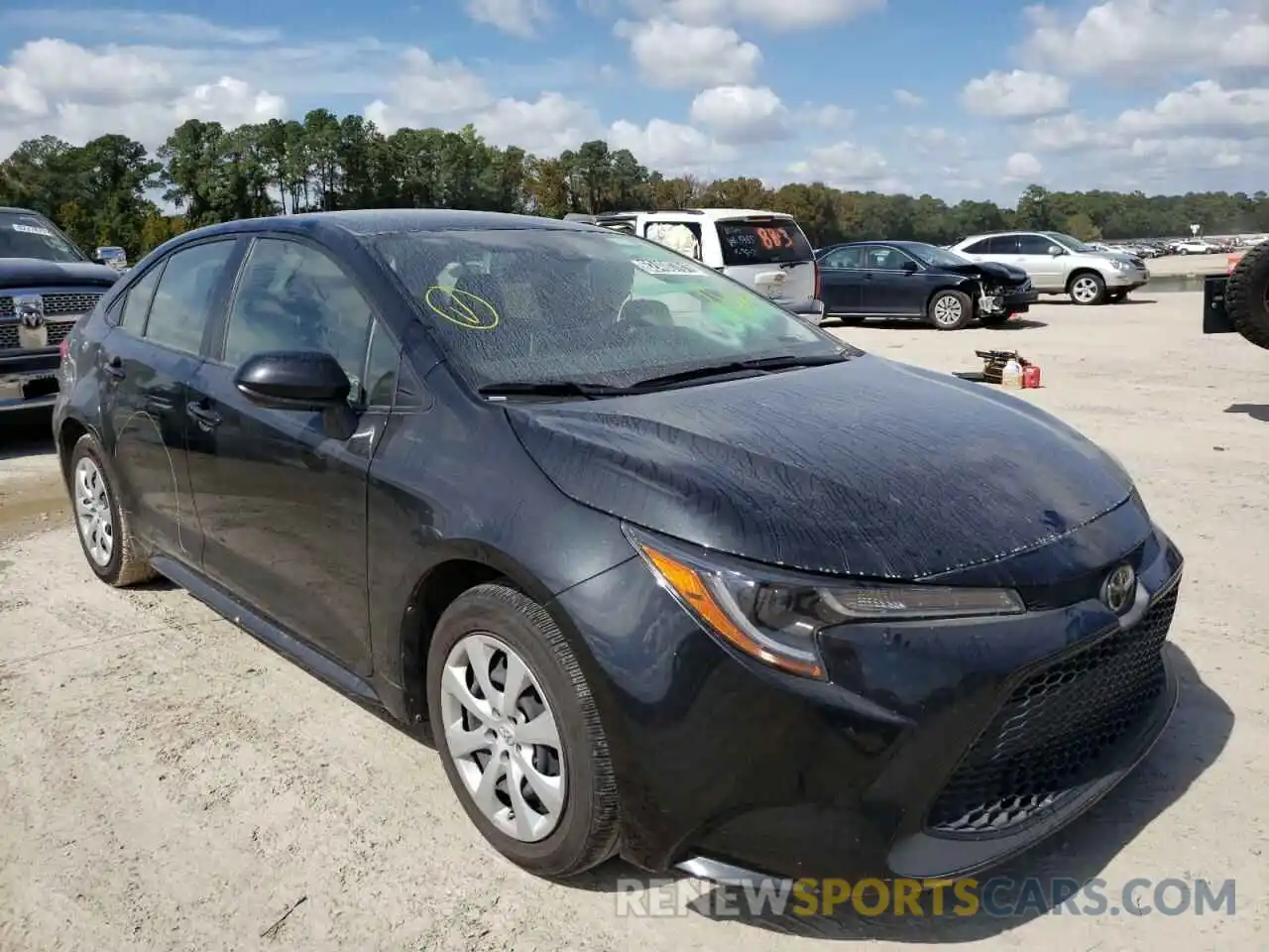 1 Photograph of a damaged car JTDEPRAE0LJ043882 TOYOTA COROLLA 2020