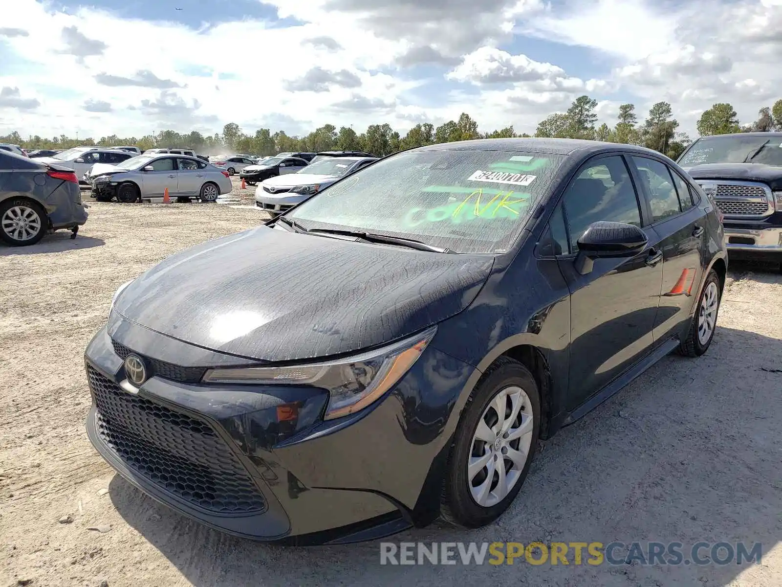 2 Photograph of a damaged car JTDEPRAE0LJ043882 TOYOTA COROLLA 2020