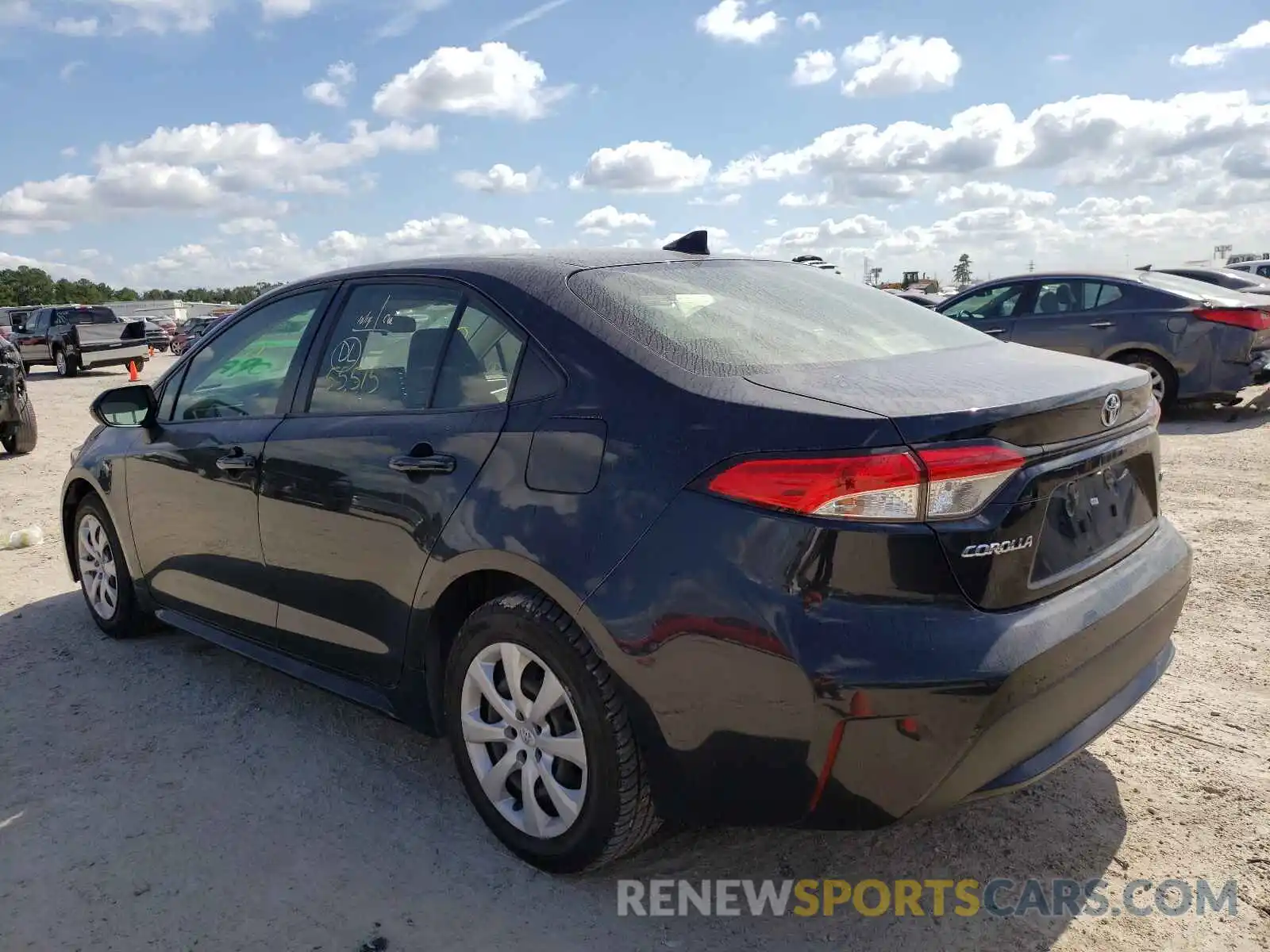 3 Photograph of a damaged car JTDEPRAE0LJ043882 TOYOTA COROLLA 2020