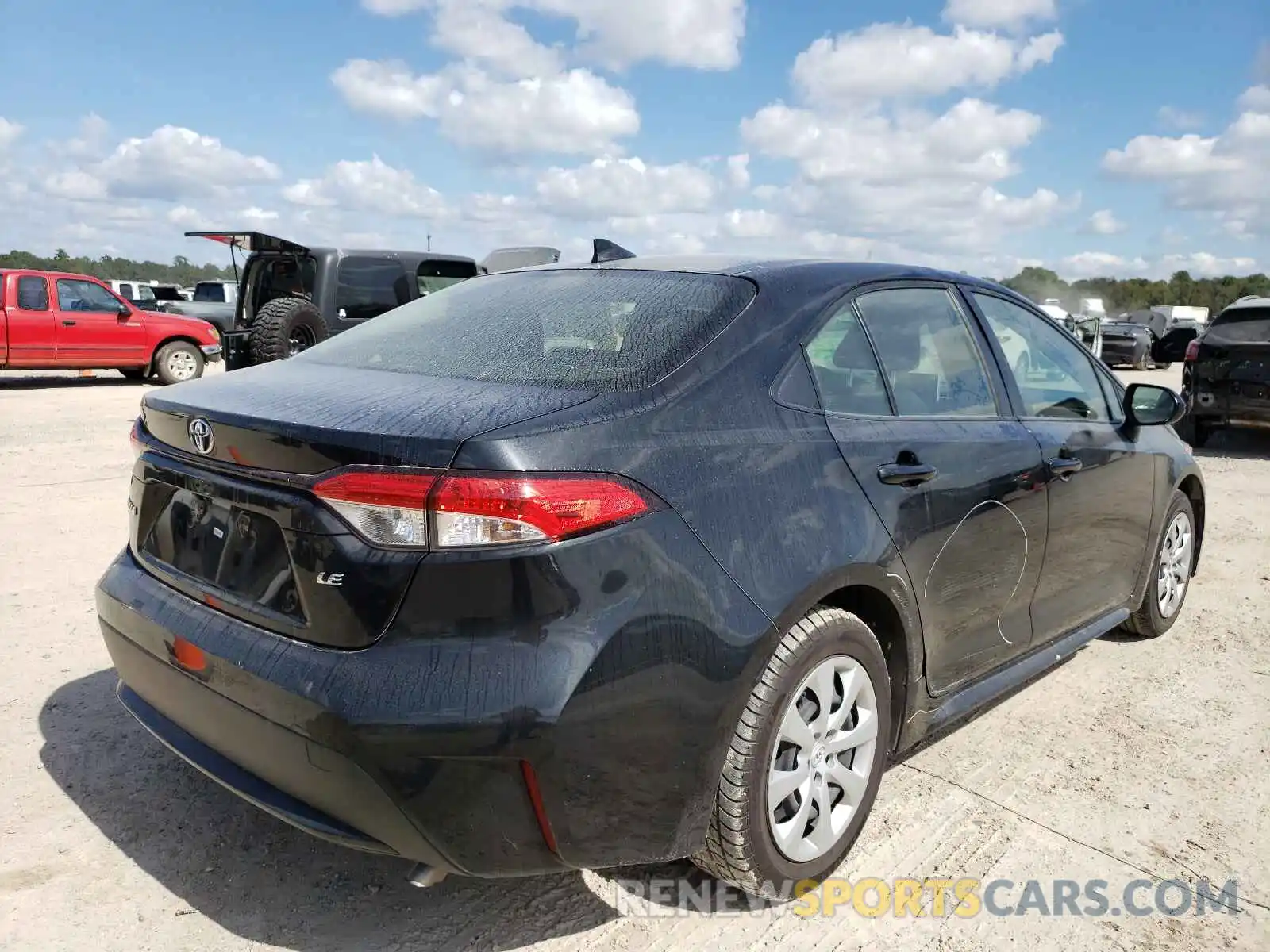 4 Photograph of a damaged car JTDEPRAE0LJ043882 TOYOTA COROLLA 2020