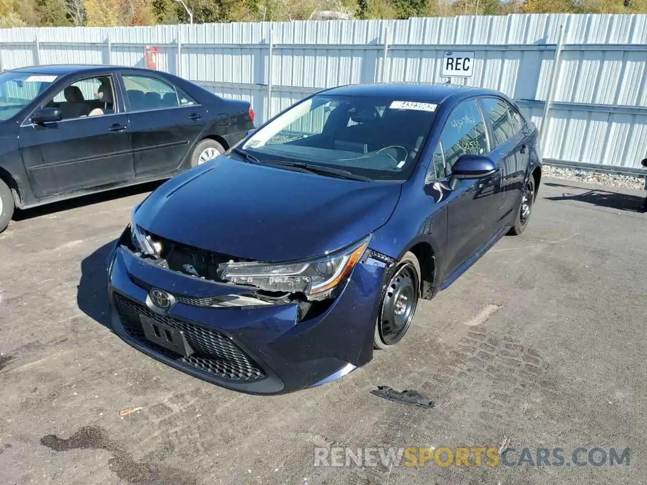 2 Photograph of a damaged car JTDEPRAE0LJ044059 TOYOTA COROLLA 2020