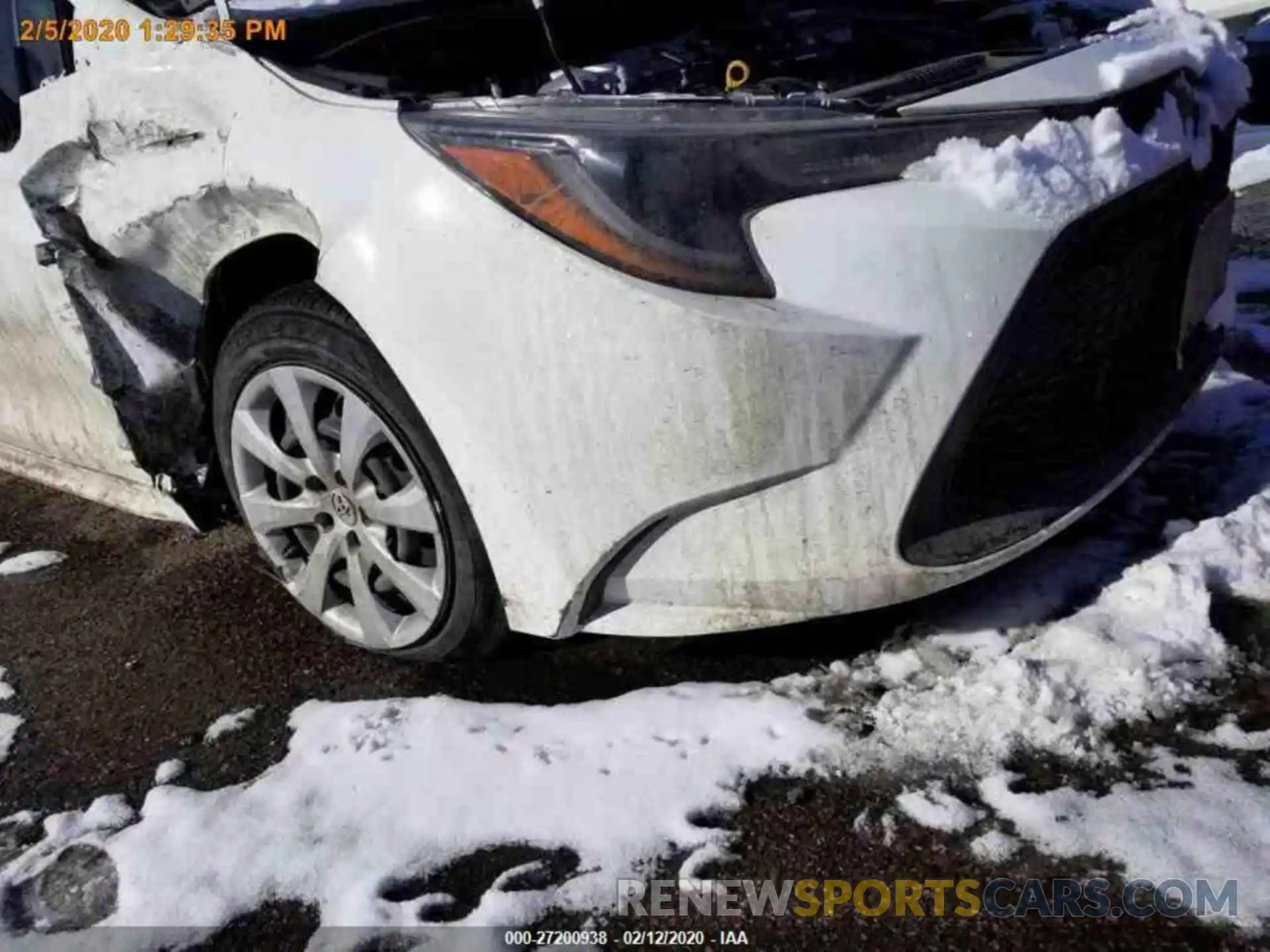 12 Photograph of a damaged car JTDEPRAE0LJ044160 TOYOTA COROLLA 2020