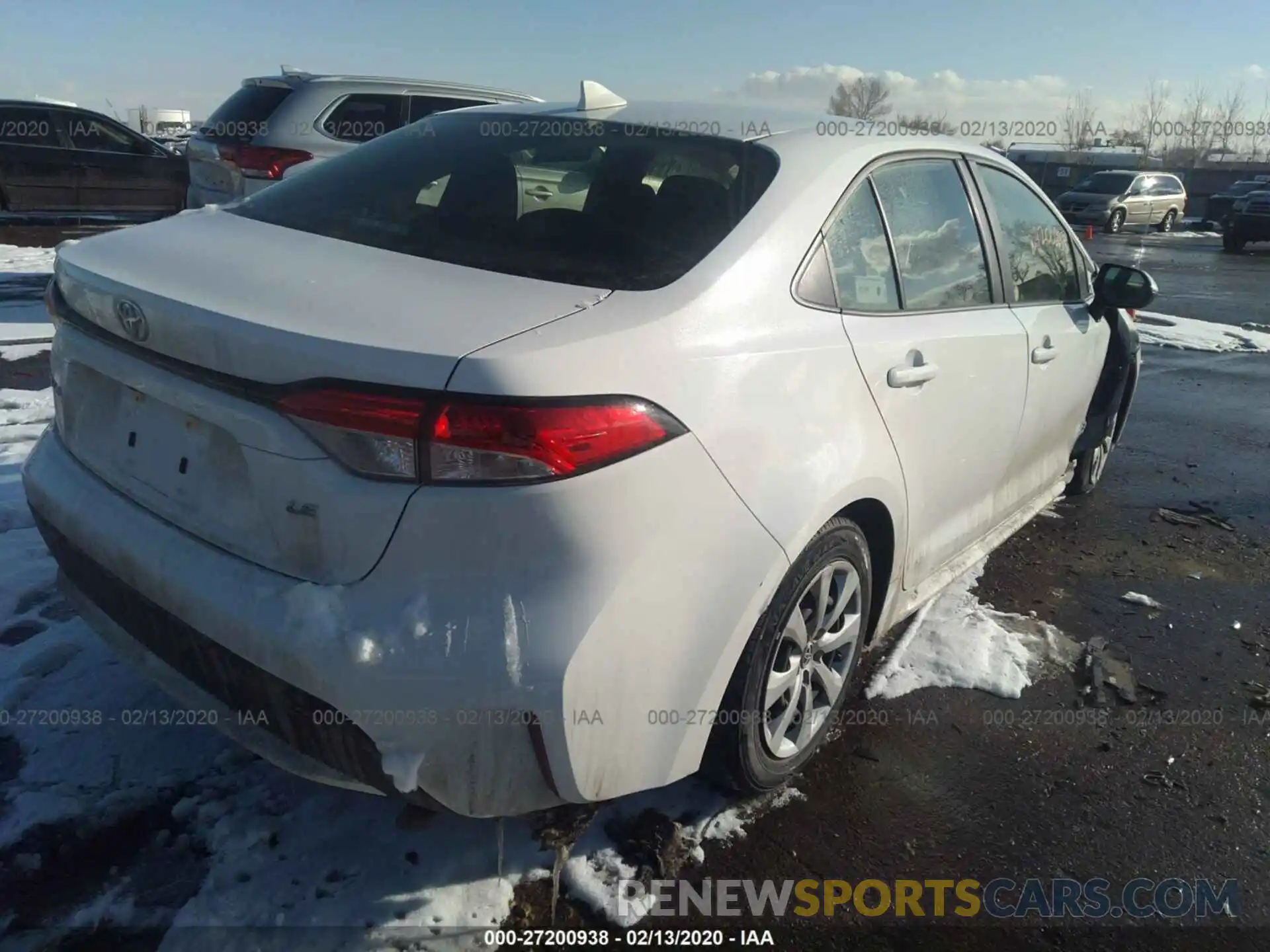 4 Photograph of a damaged car JTDEPRAE0LJ044160 TOYOTA COROLLA 2020