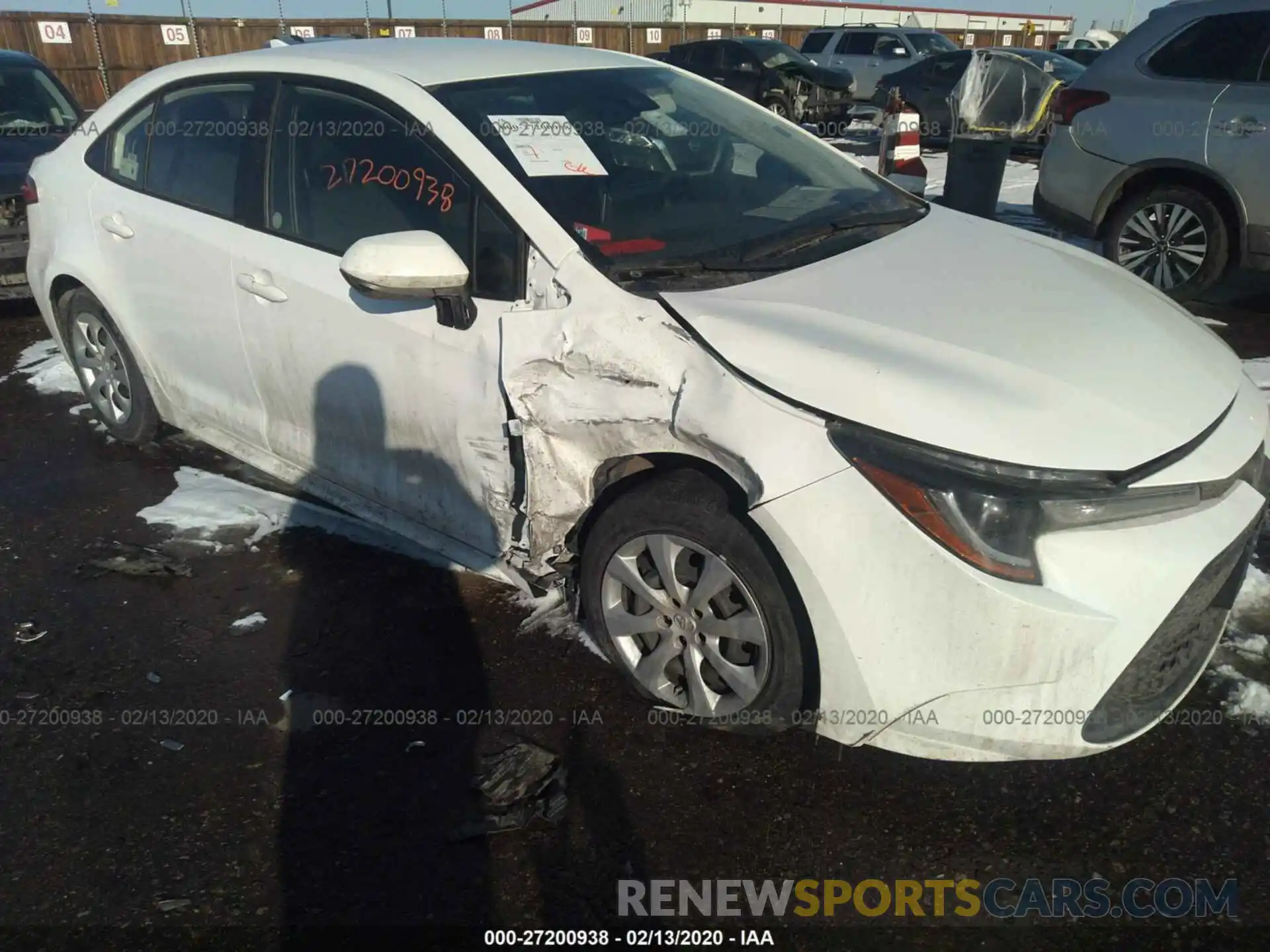 6 Photograph of a damaged car JTDEPRAE0LJ044160 TOYOTA COROLLA 2020