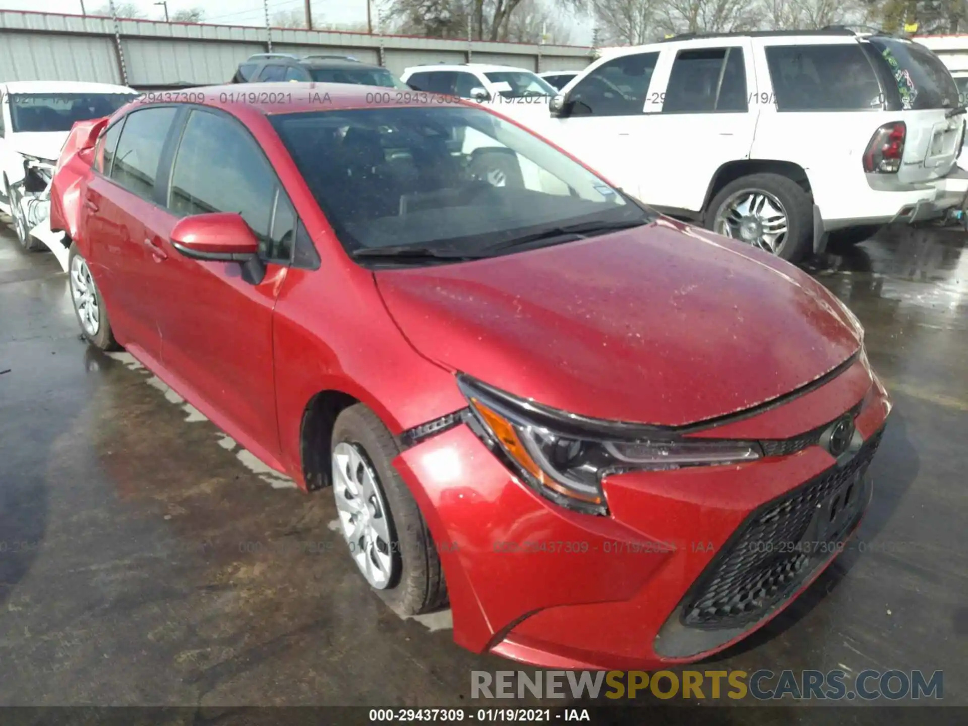 1 Photograph of a damaged car JTDEPRAE0LJ044501 TOYOTA COROLLA 2020