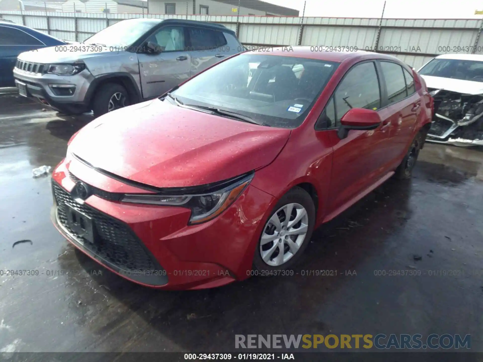 2 Photograph of a damaged car JTDEPRAE0LJ044501 TOYOTA COROLLA 2020