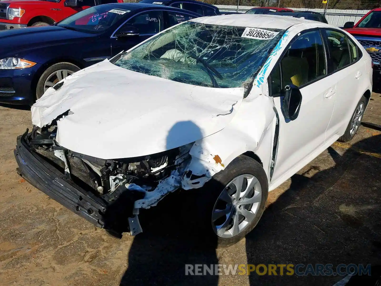 2 Photograph of a damaged car JTDEPRAE0LJ044644 TOYOTA COROLLA 2020