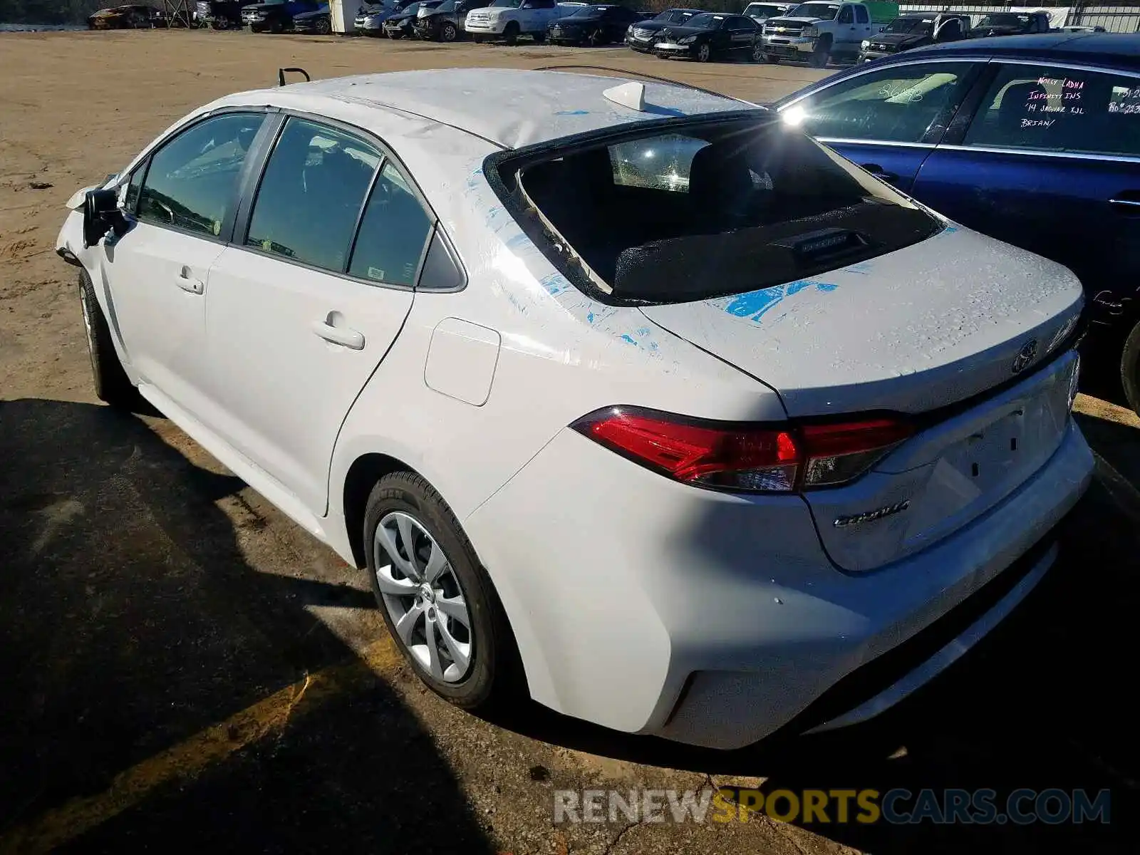 3 Photograph of a damaged car JTDEPRAE0LJ044644 TOYOTA COROLLA 2020