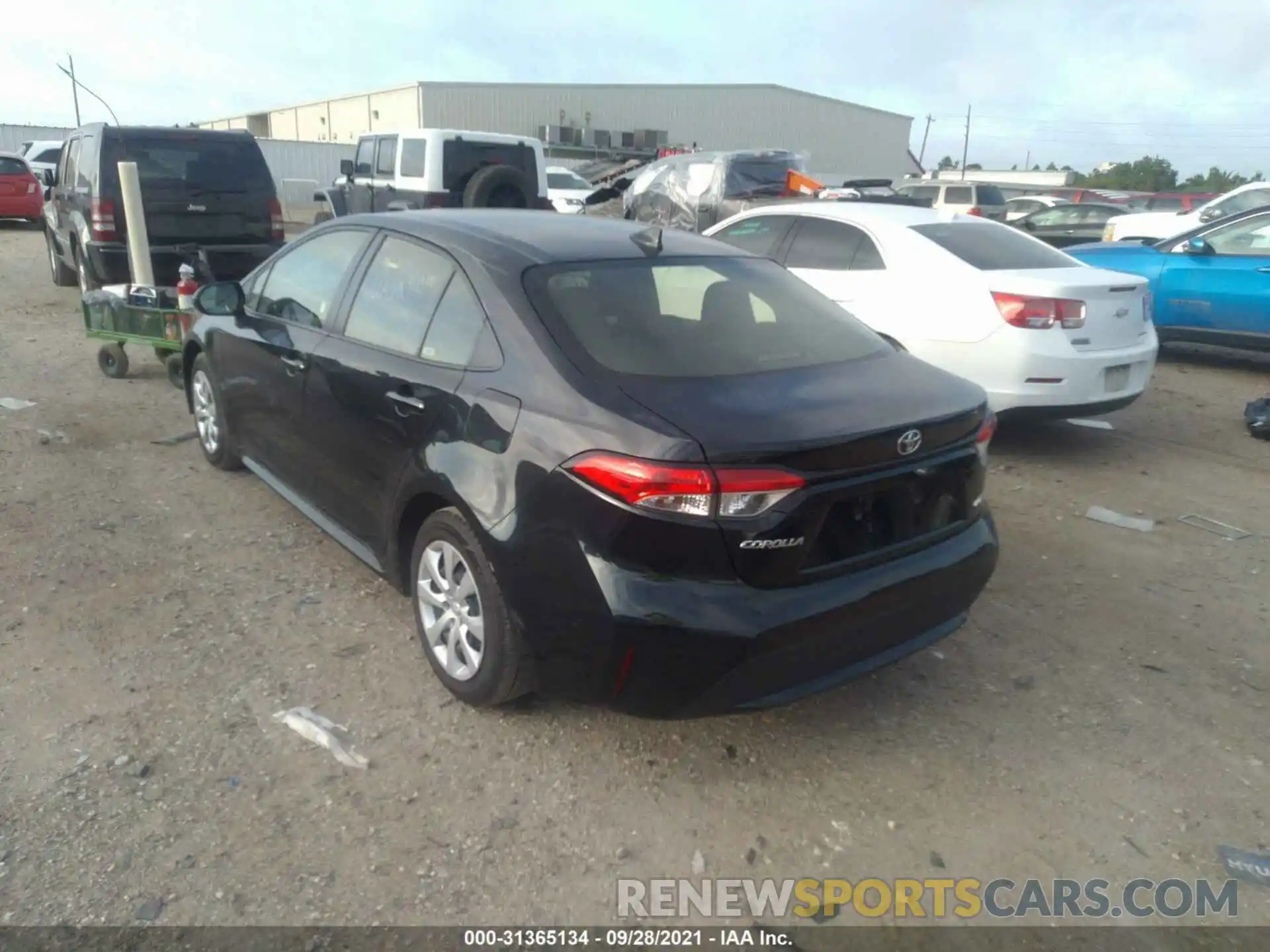 3 Photograph of a damaged car JTDEPRAE0LJ044756 TOYOTA COROLLA 2020