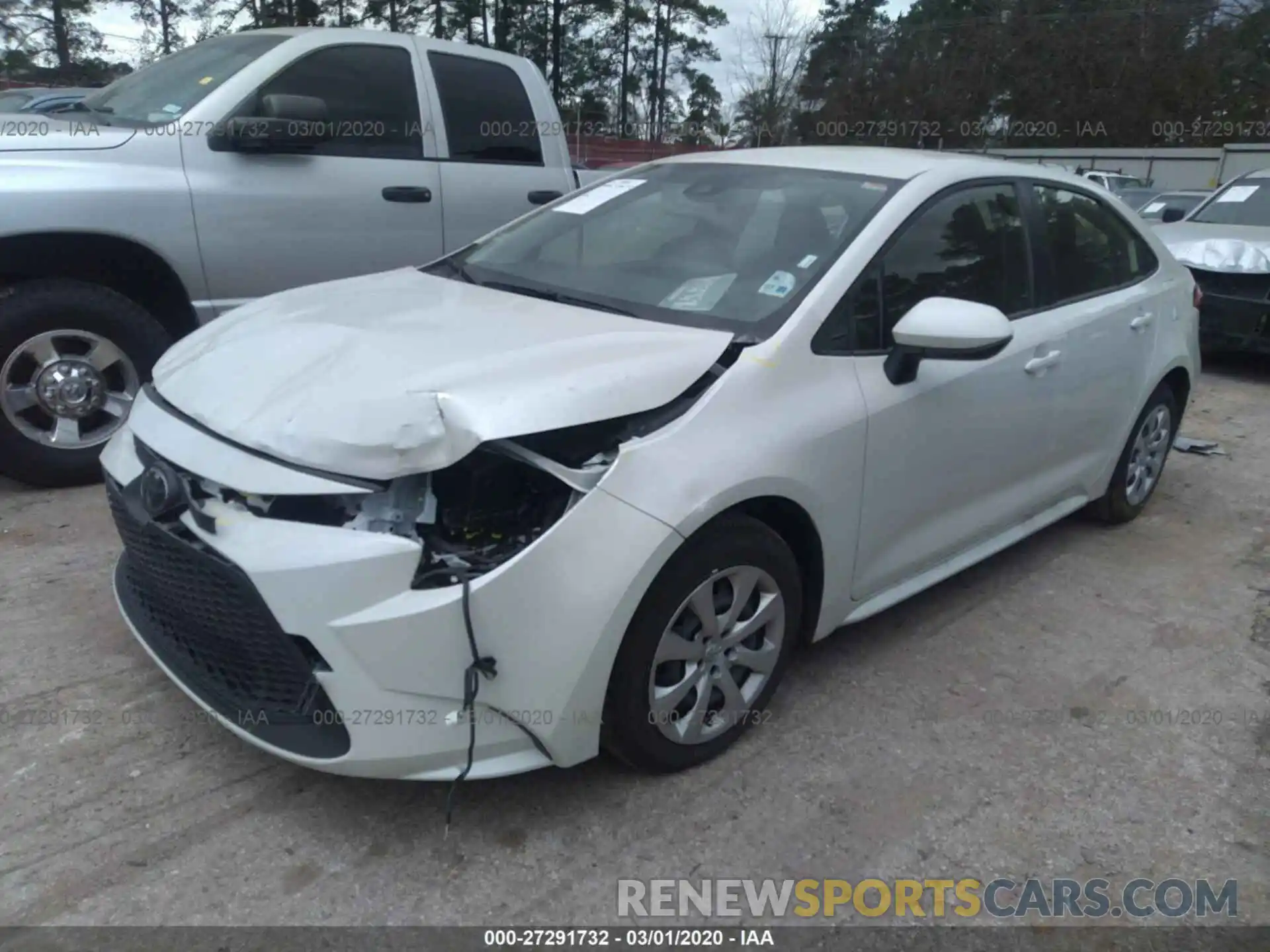 2 Photograph of a damaged car JTDEPRAE0LJ044871 TOYOTA COROLLA 2020